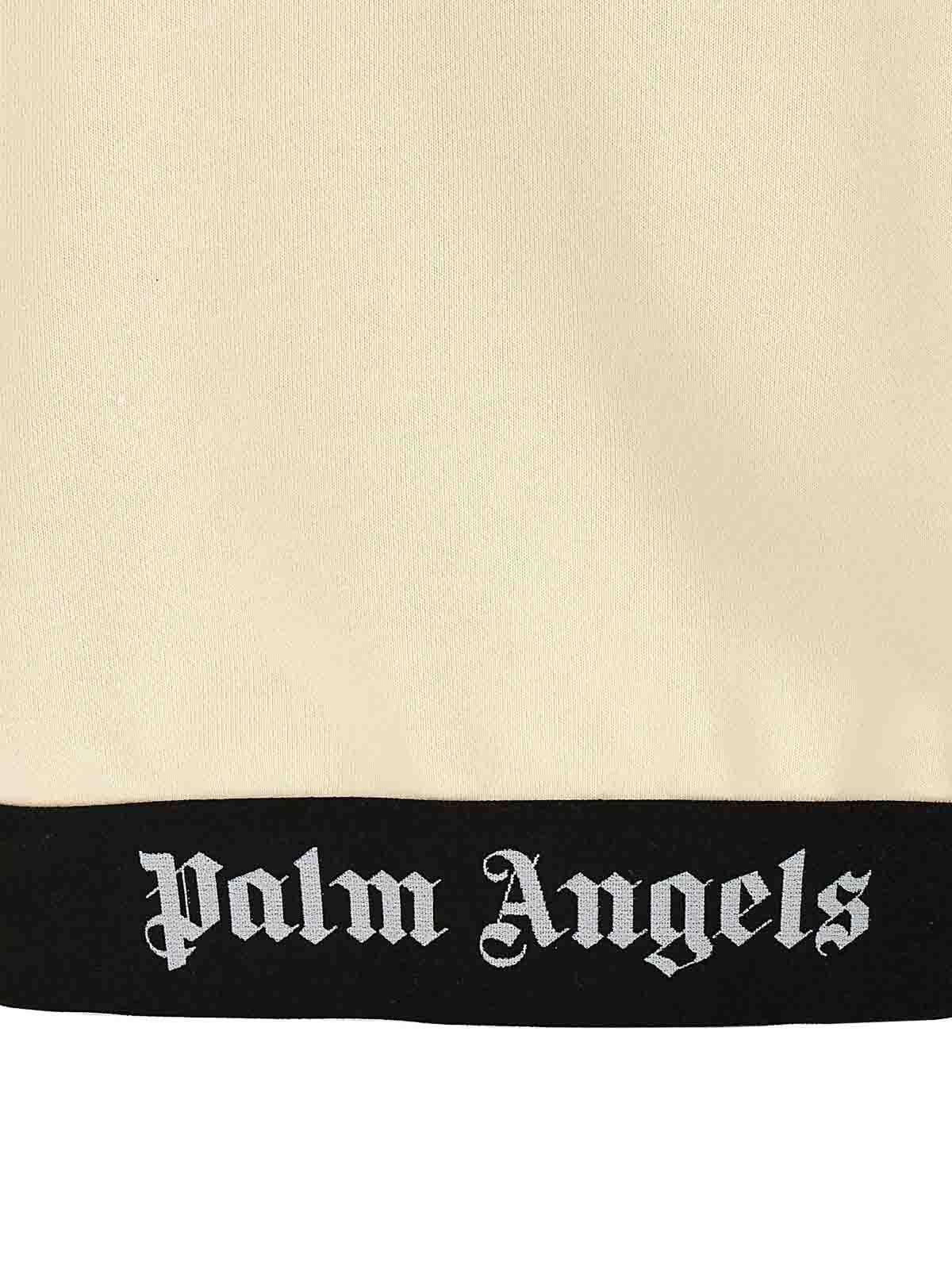Shop Palm Angels Sudadera - Logo In White