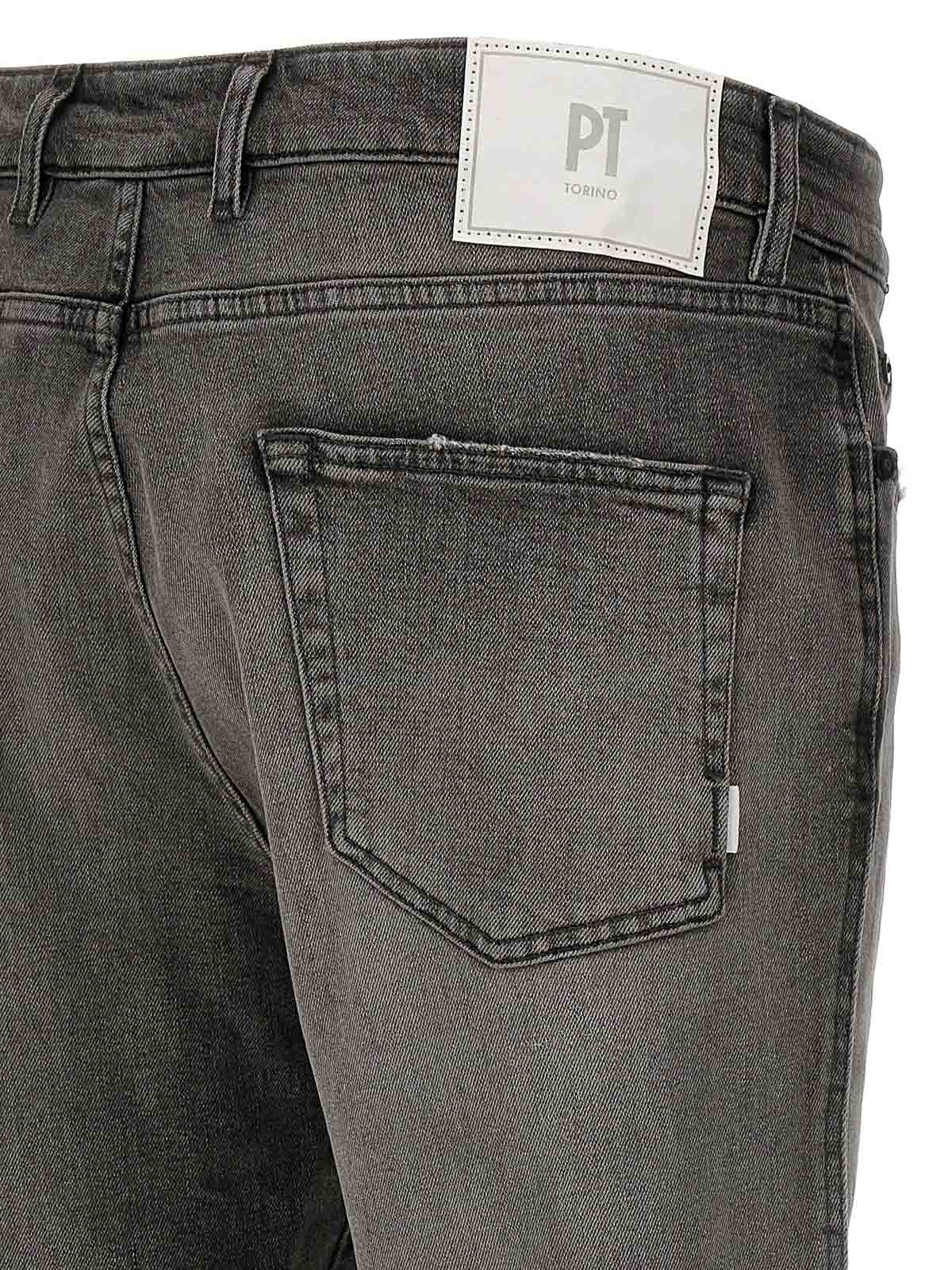 Shop Pt Torino Rock Skinny Jeans In Grey