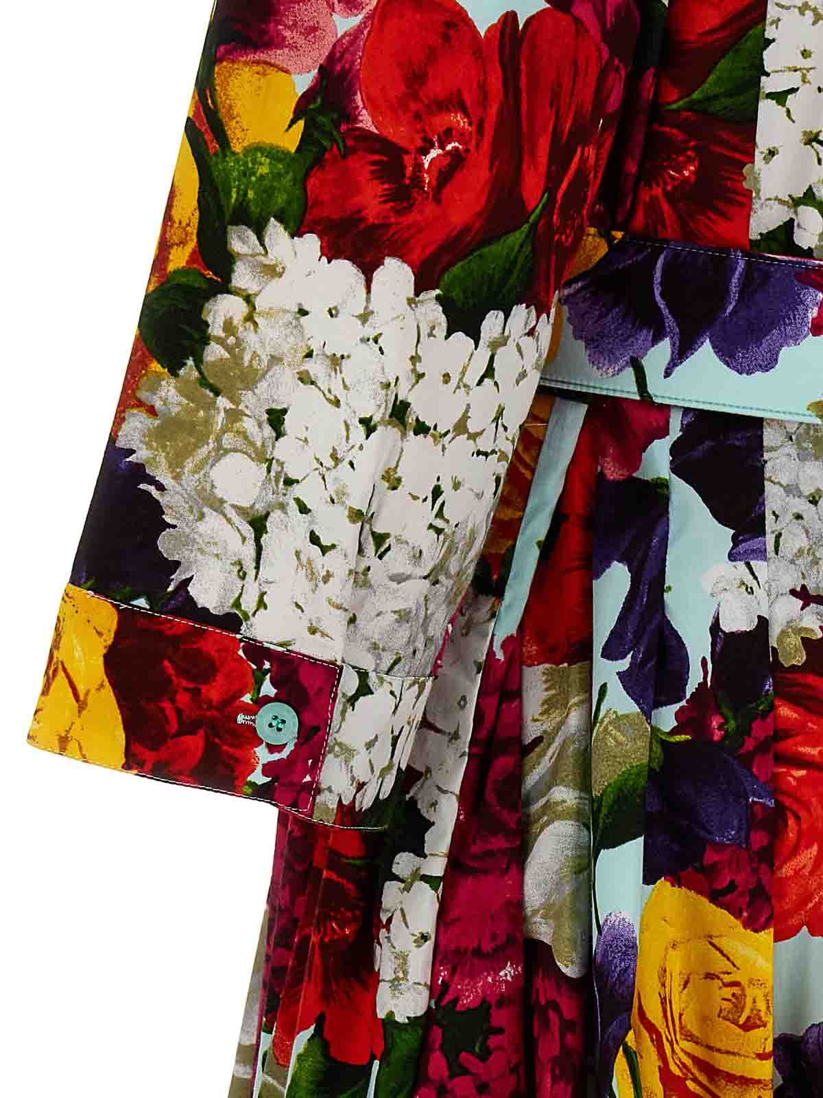 Shop Samantha Sung Floral Printed Dress In Multicolour