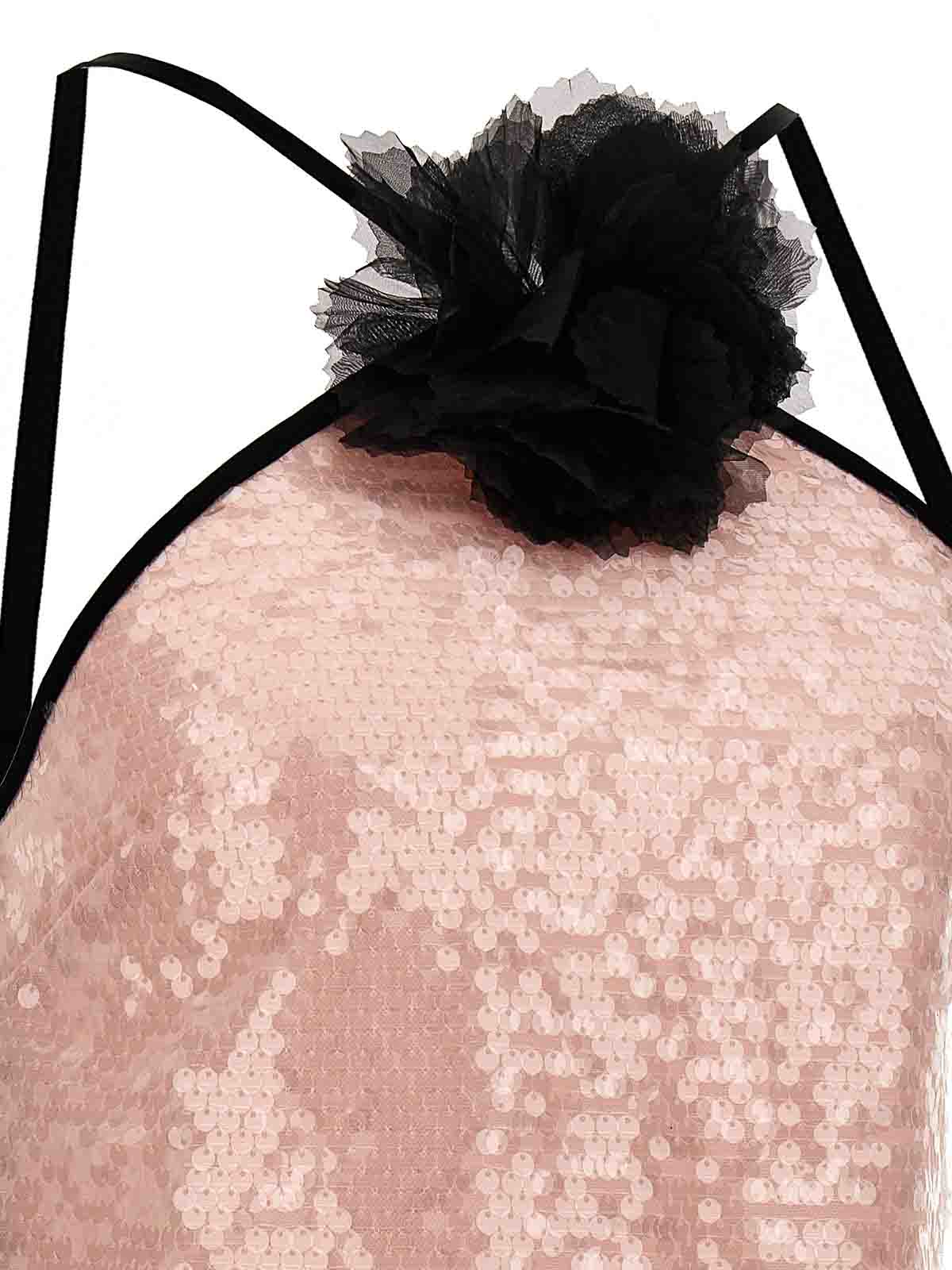 Shop Self-portrait Pale Pink Sequin Mini Dress In Nude & Neutrals
