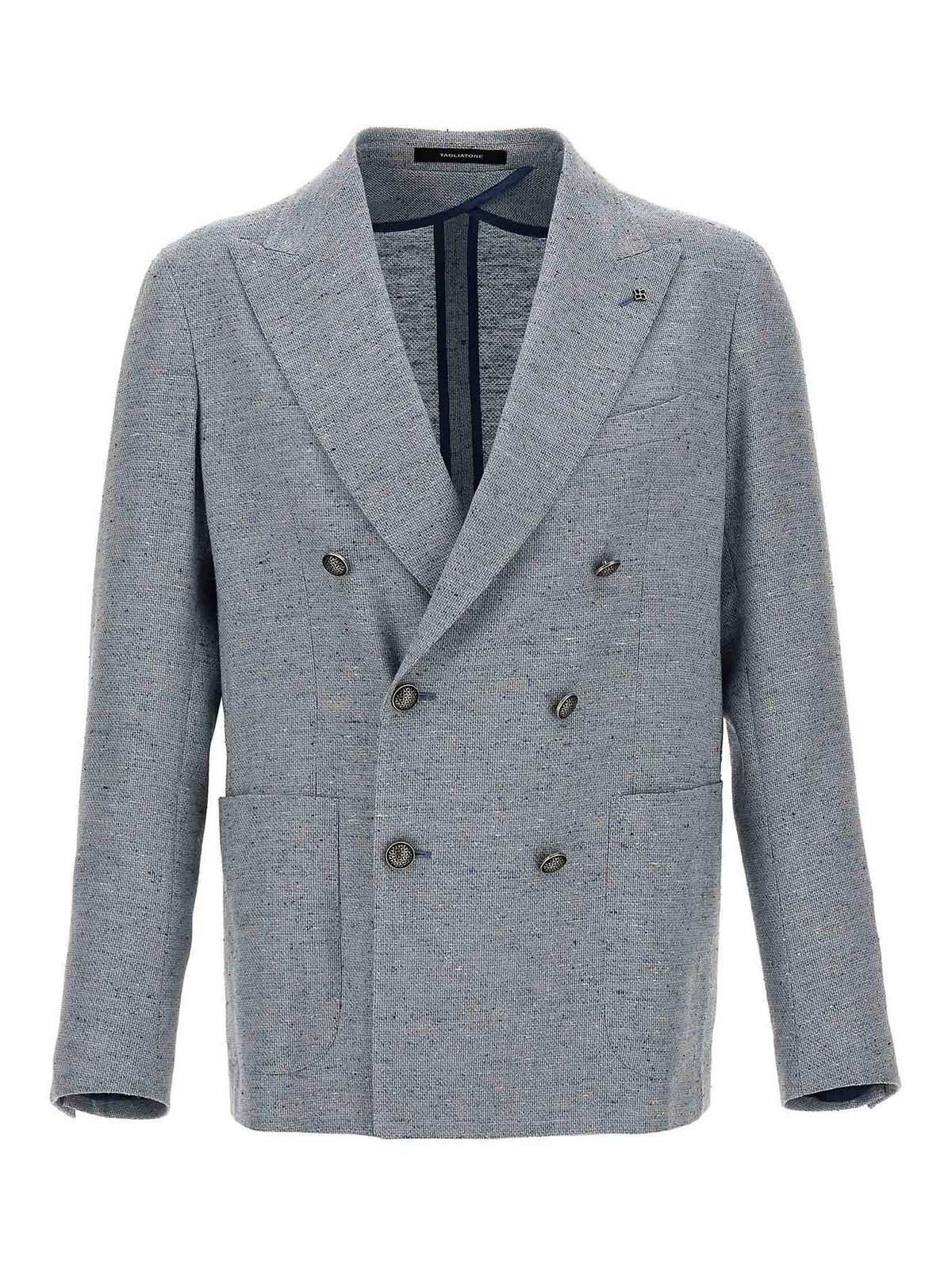 Shop Tagliatore Montecarlo Blazer In Light Blue