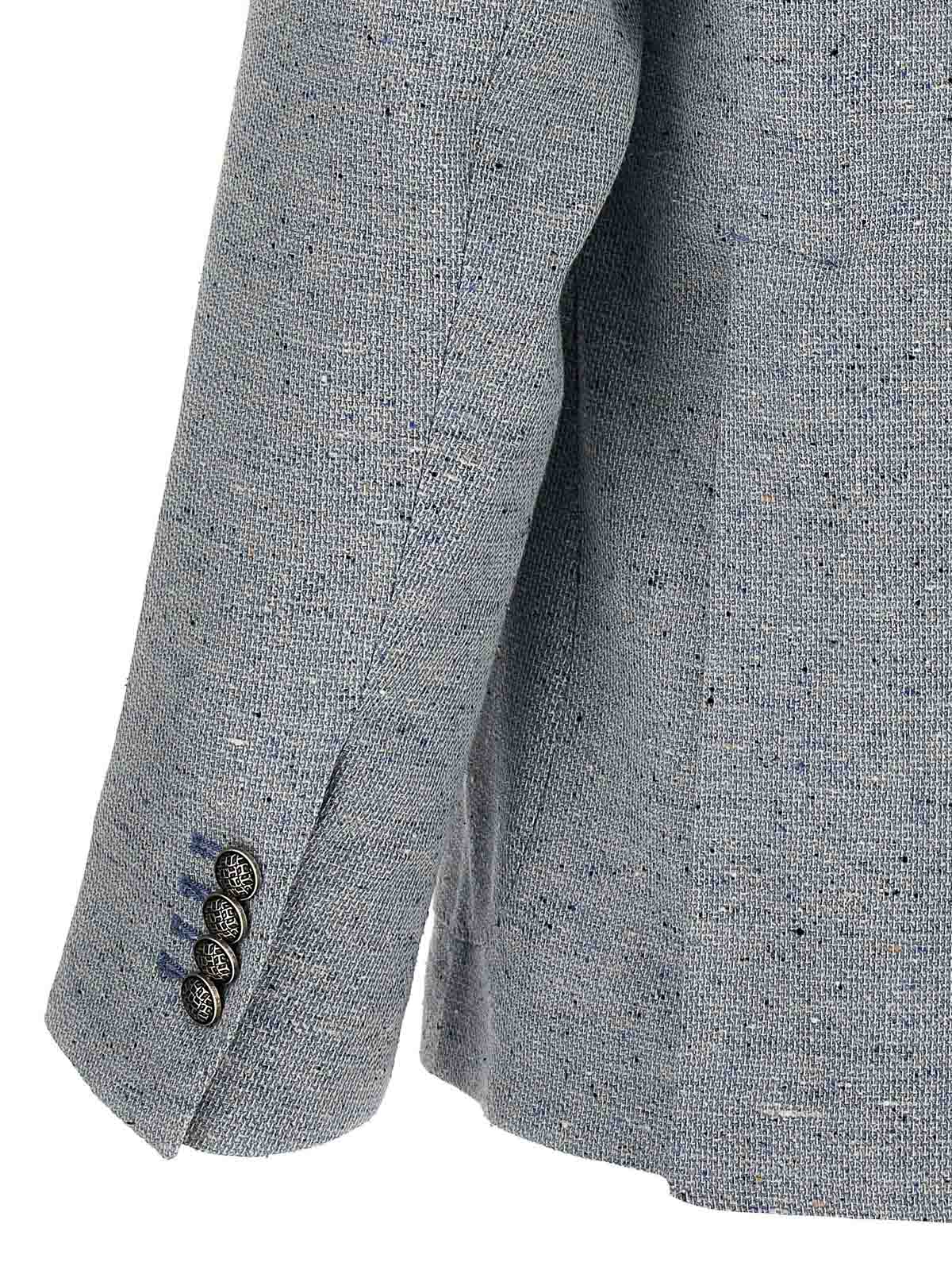 Shop Tagliatore Montecarlo Blazer In Light Blue