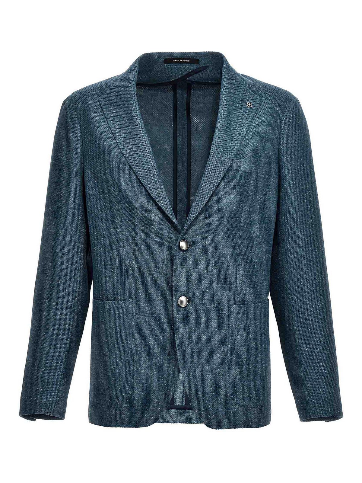 Shop Tagliatore Blazer - Azul Claro In Light Blue