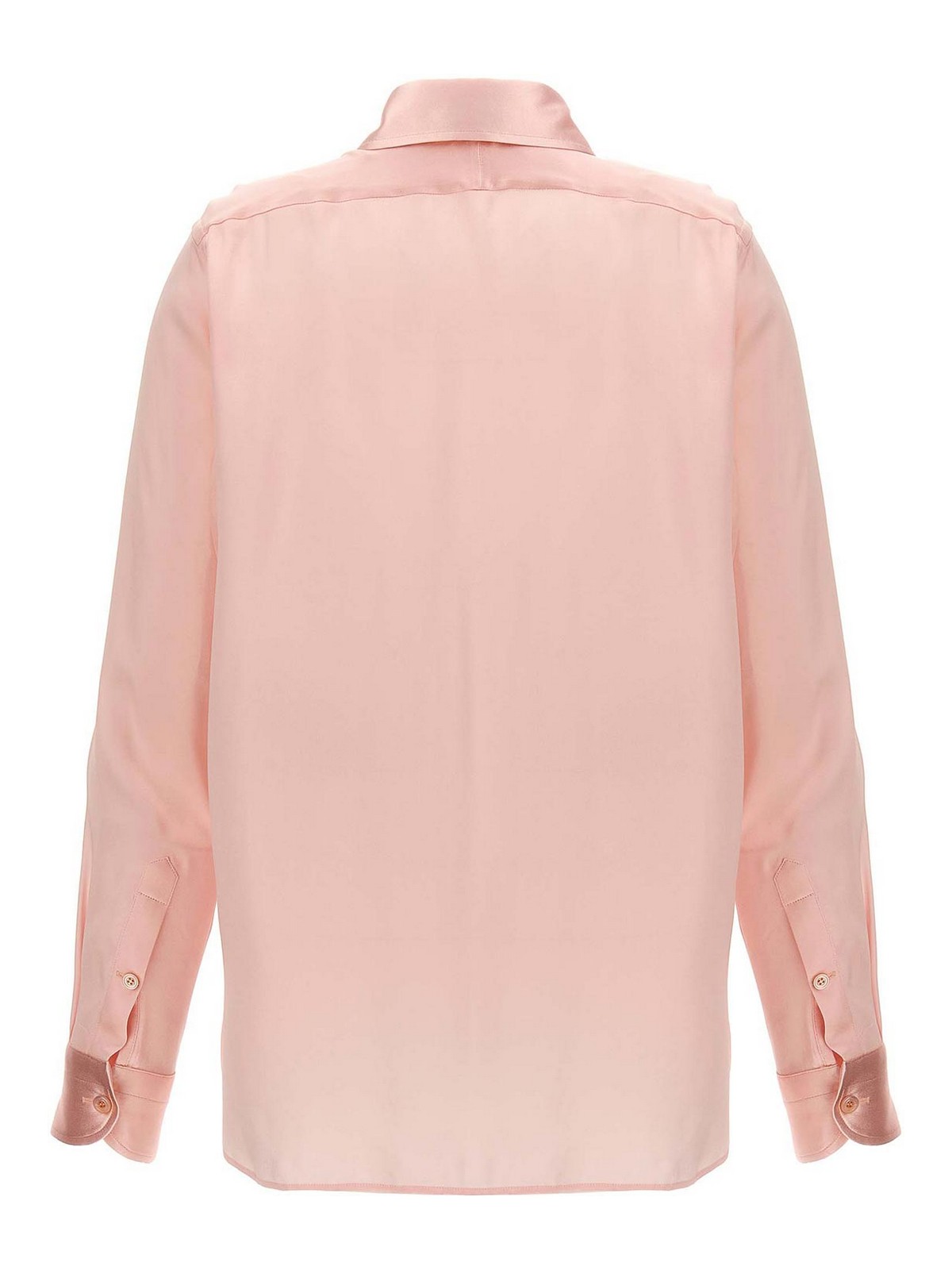 Shop Tom Ford Charmeuse Shirt In Nude & Neutrals