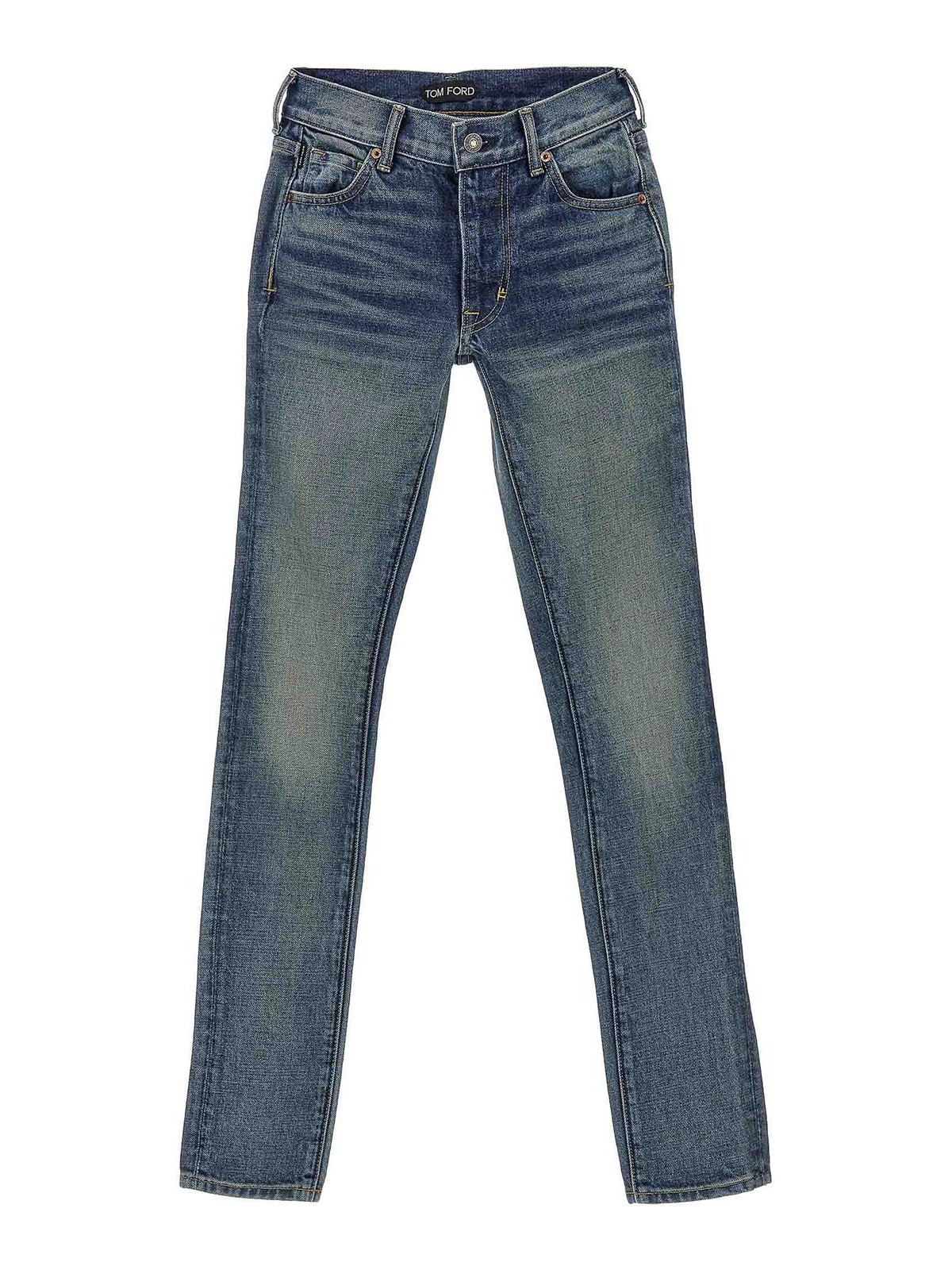 Shop Tom Ford Denim Jeans In Light Blue