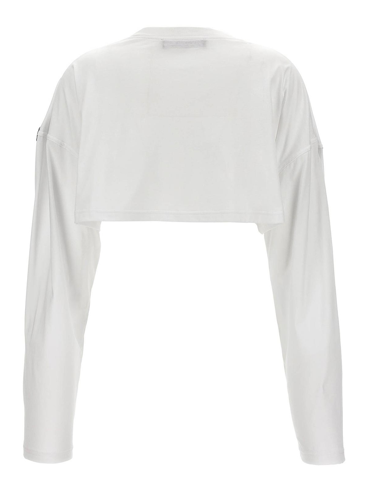 Shop Y/project Logo Cropped T-shirt In White