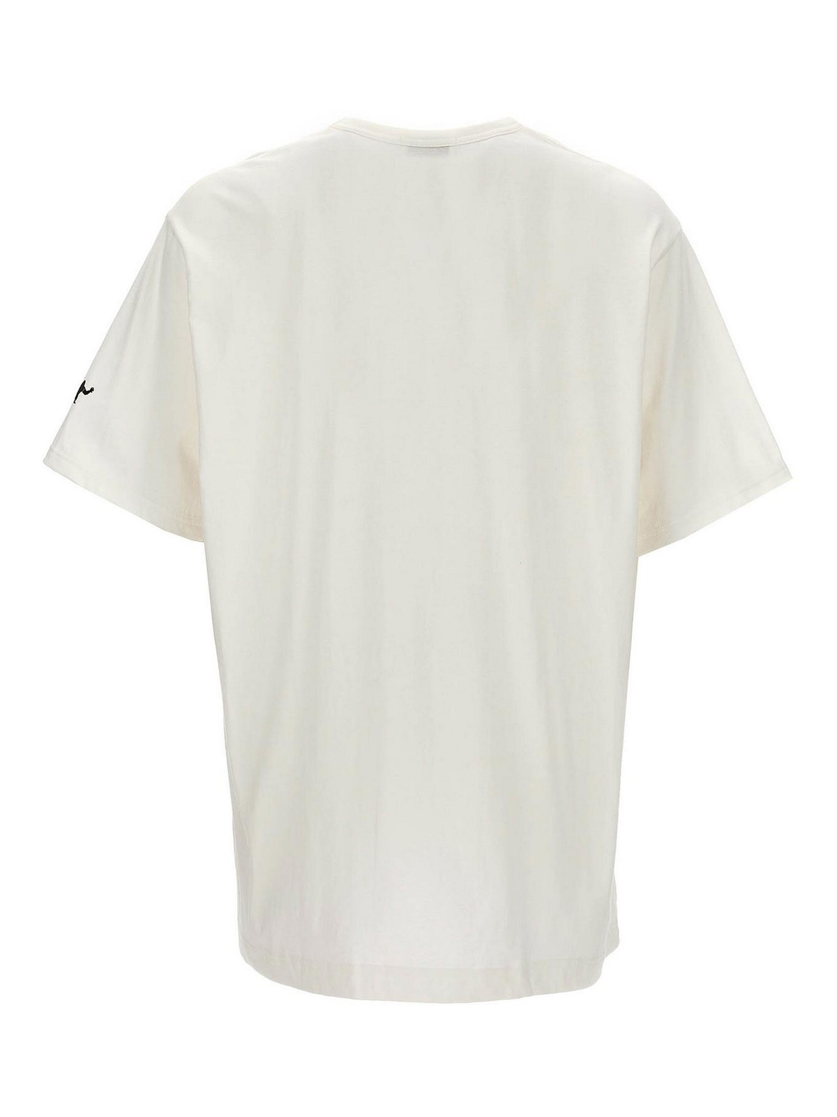 Yohji Yamamoto Logo Print T-Shirt - White - Men|HST90989WH