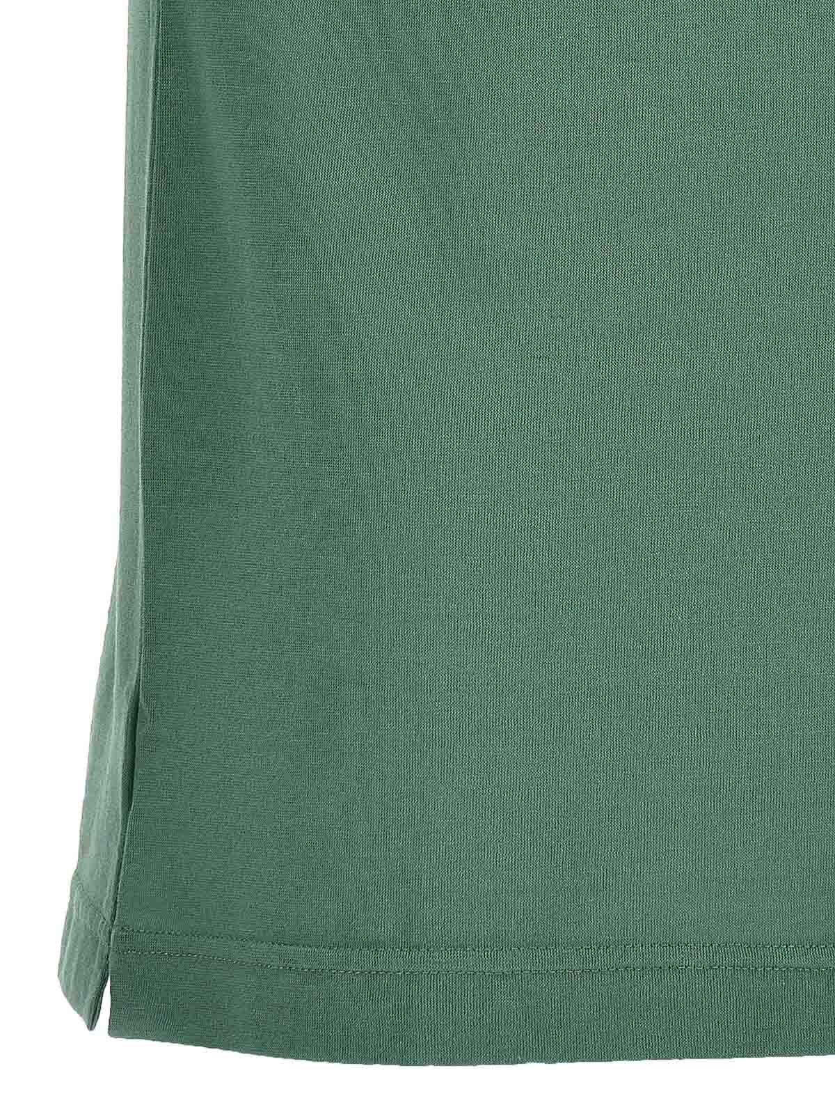 Shop Zanone Ice Cotton Polo Shirt In Verde