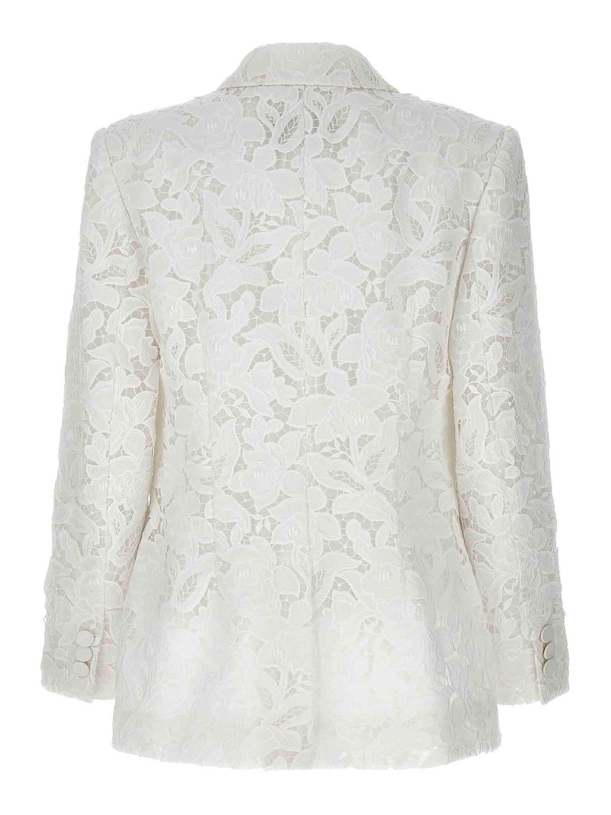 Shop Zimmermann Nature Lace Blazer In White