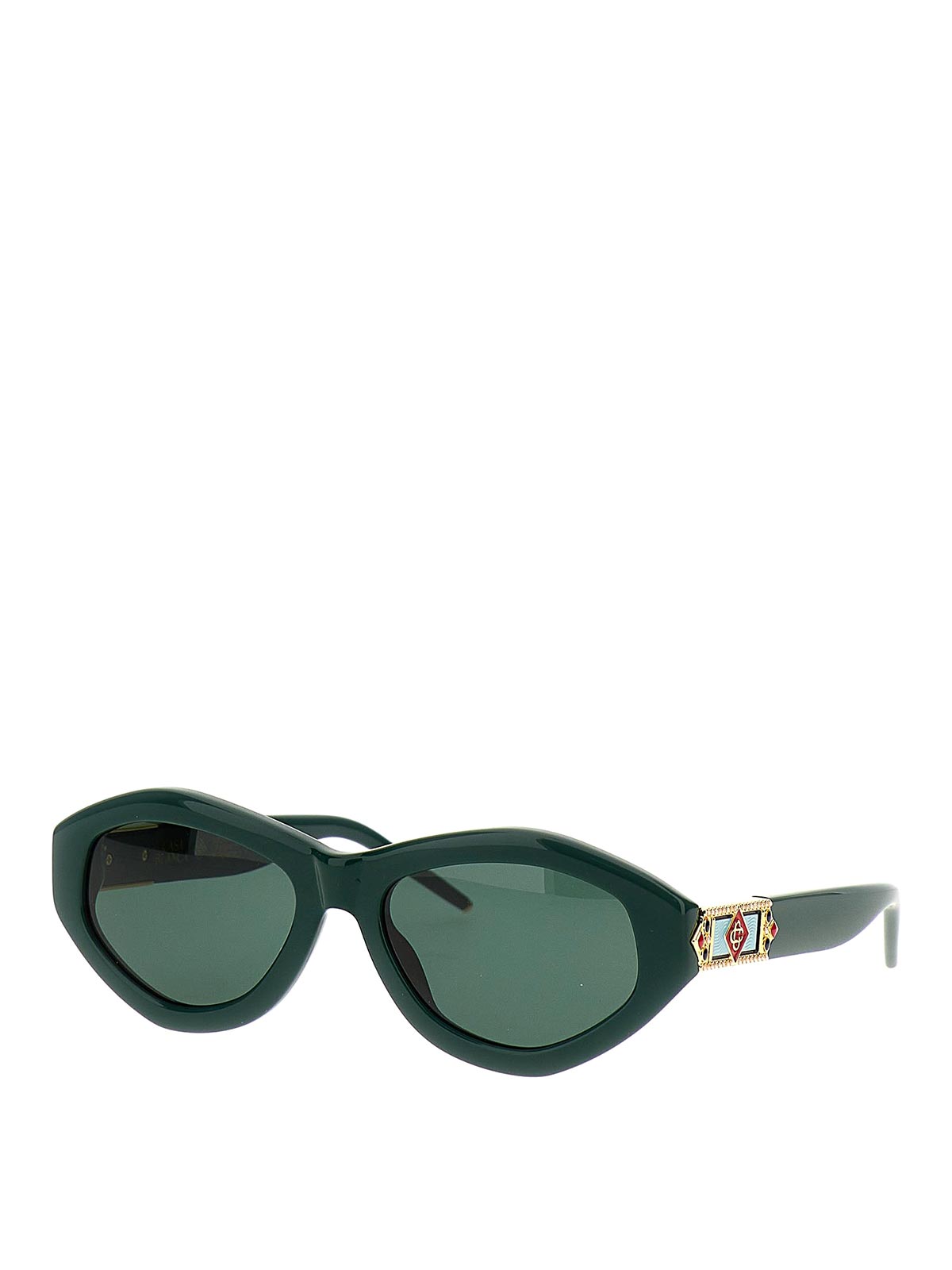 Shop Casablanca Sunglasses In Green