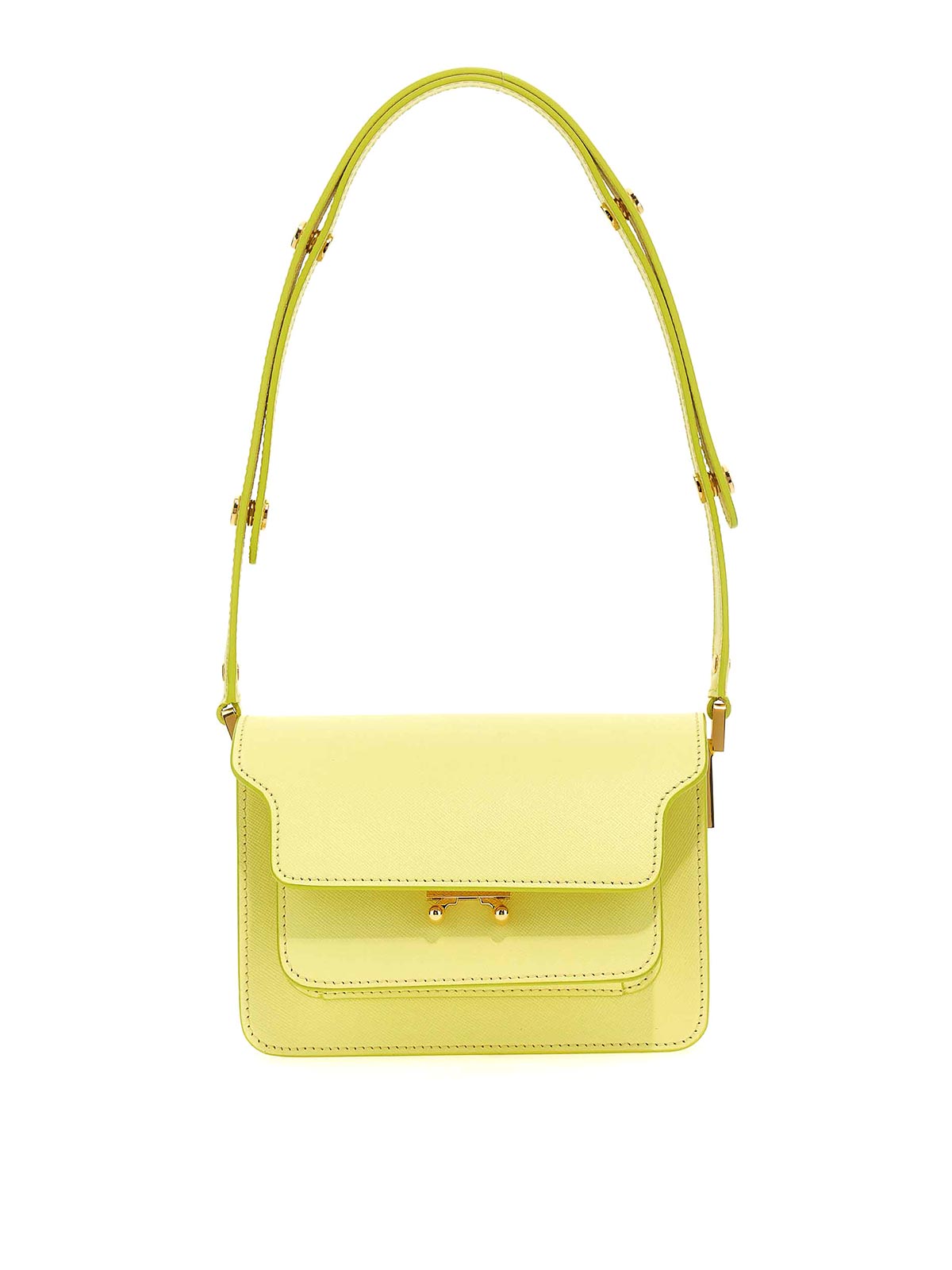 Shop Marni Mini Shoulder Bag In Yellow