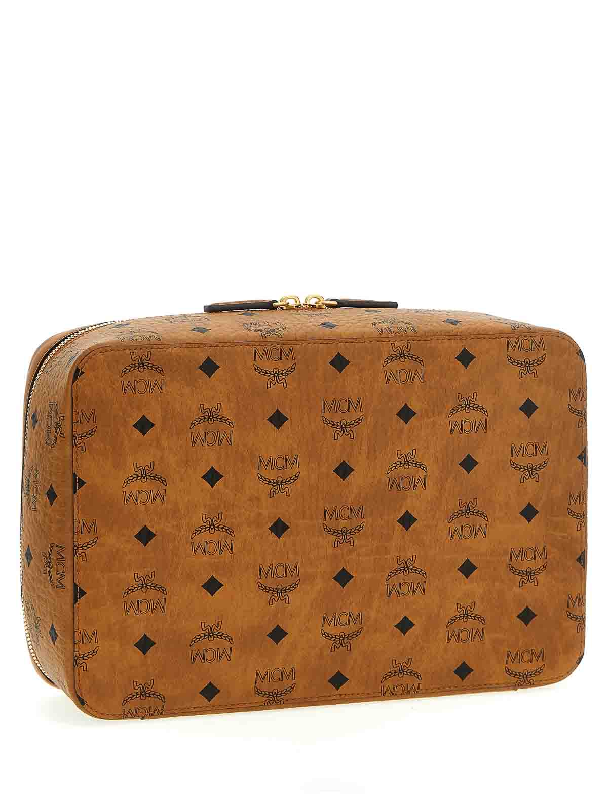 Shop Mcm Ottomar Travel Case Clutch In Brown