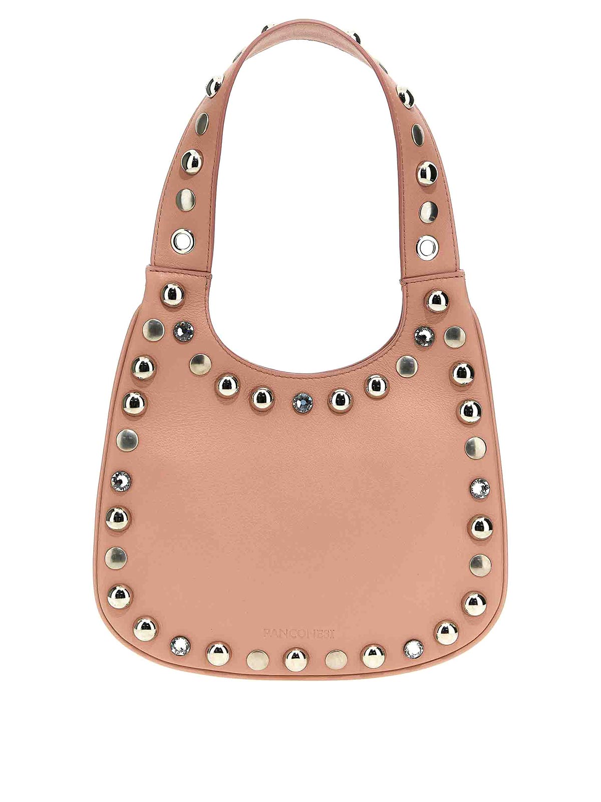 Shop Panconesi Diamanti Saddle Bag S Handbag In Nude & Neutrals