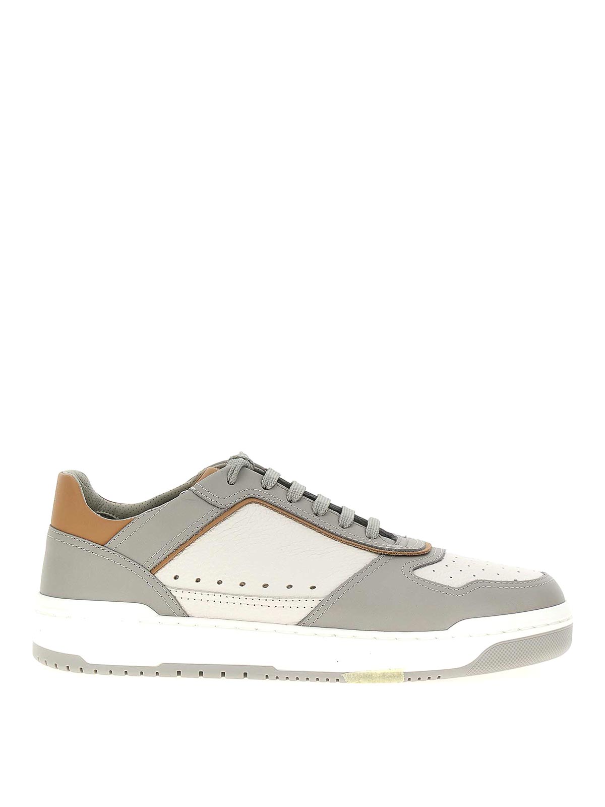 Shop Brunello Cucinelli Slam Sneakers In Grey