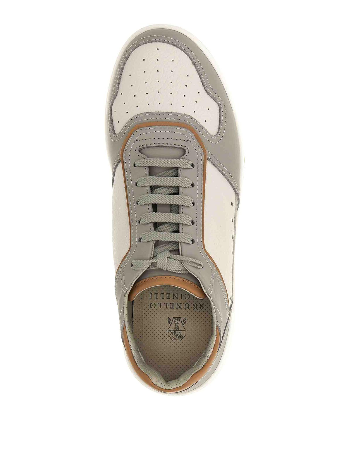 Shop Brunello Cucinelli Slam Sneakers In Grey