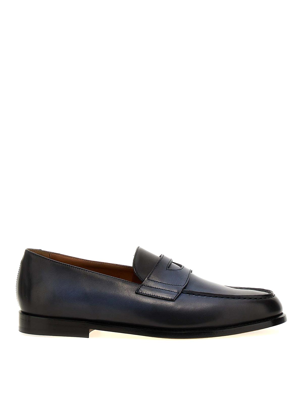 Shop Doucal's 50 Years Anniversary Loafers In Blue