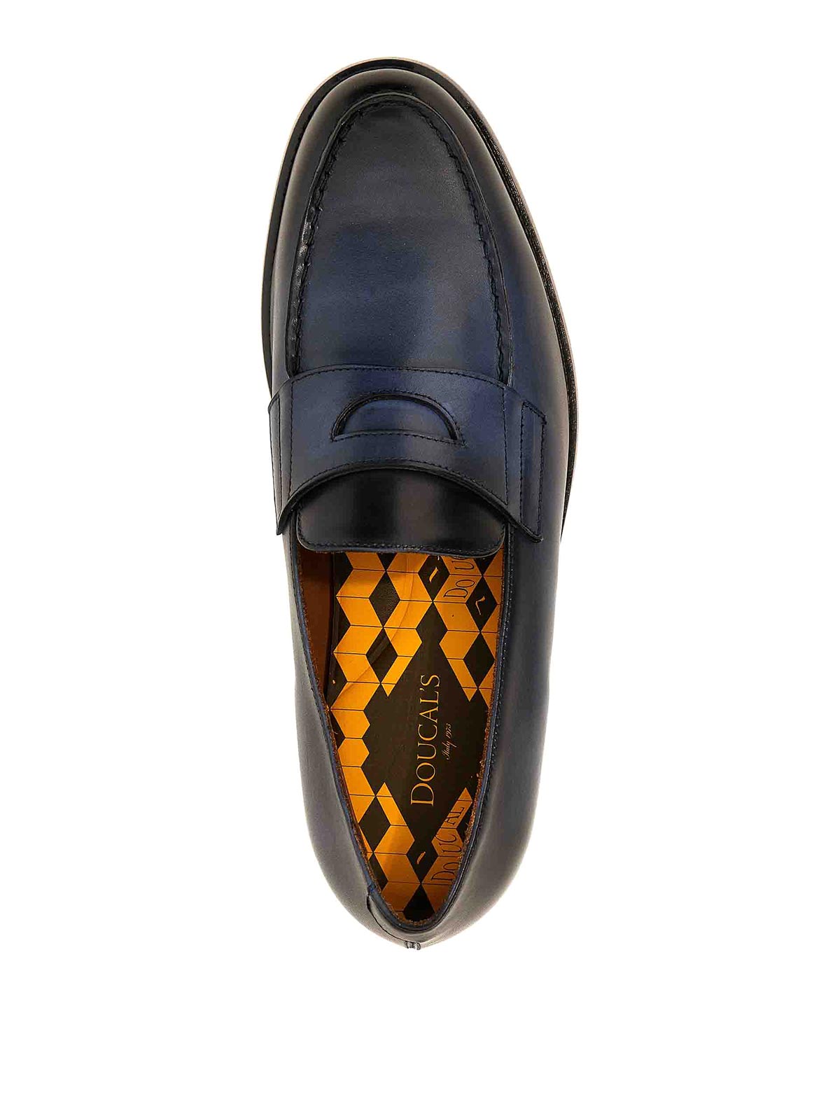 Shop Doucal's 50 Years Anniversary Loafers In Blue