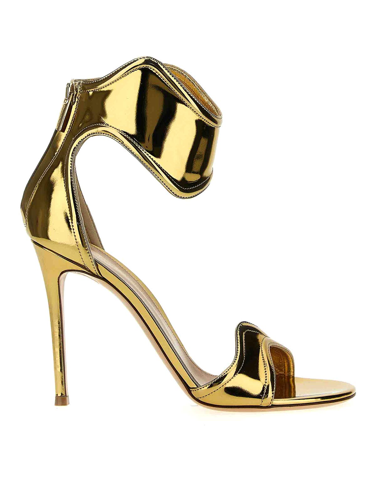 Shop Gianvito Rossi Lucrezia Sandals In Gold