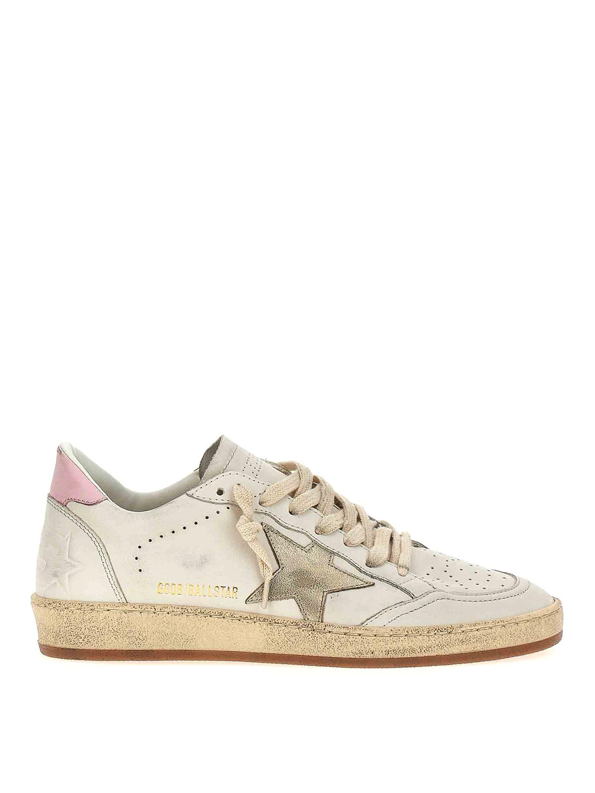 Golden Goose Ball Star Sneakers In Neutral