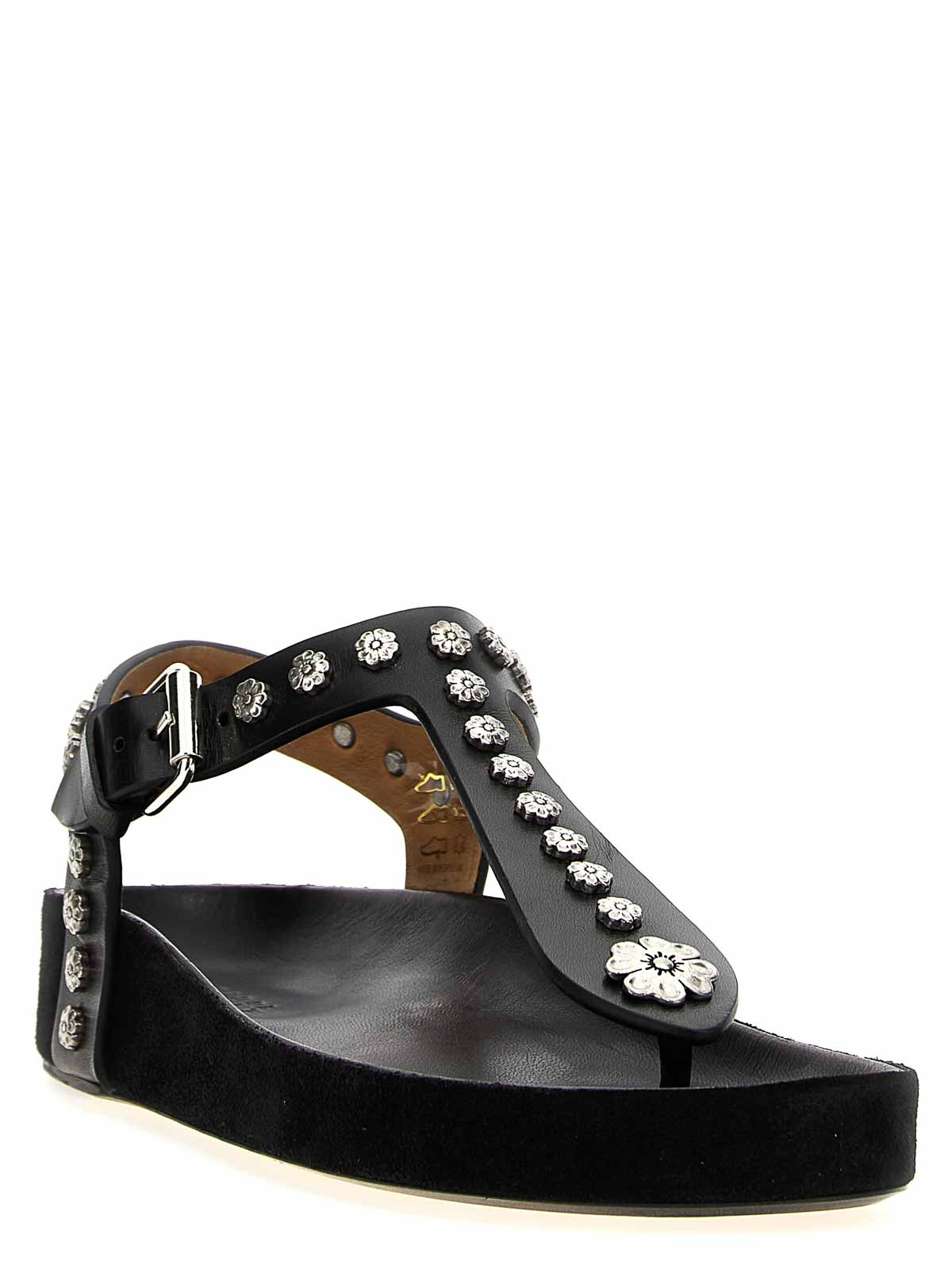 Shop Isabel Marant Enore Sandals In Black