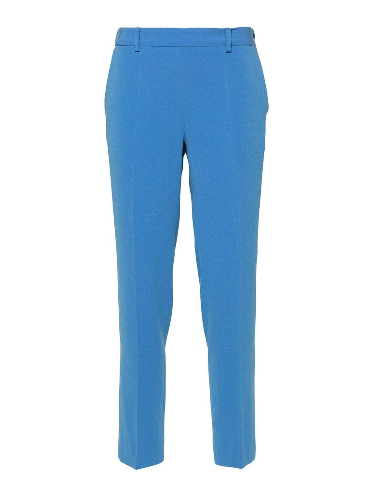 Shop Alberto Biani Cady Trousers In Blue