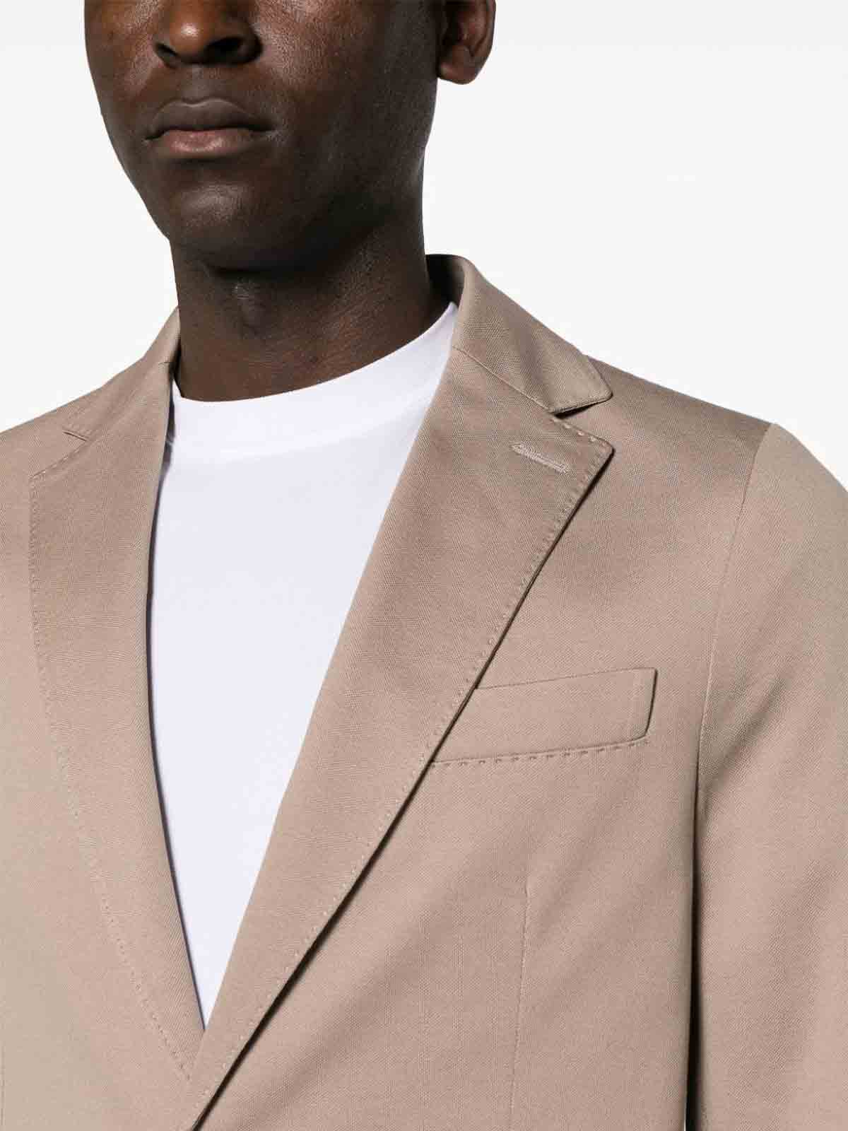 Shop Circolo 1901 Single-breasted Pique Jacket In Grey