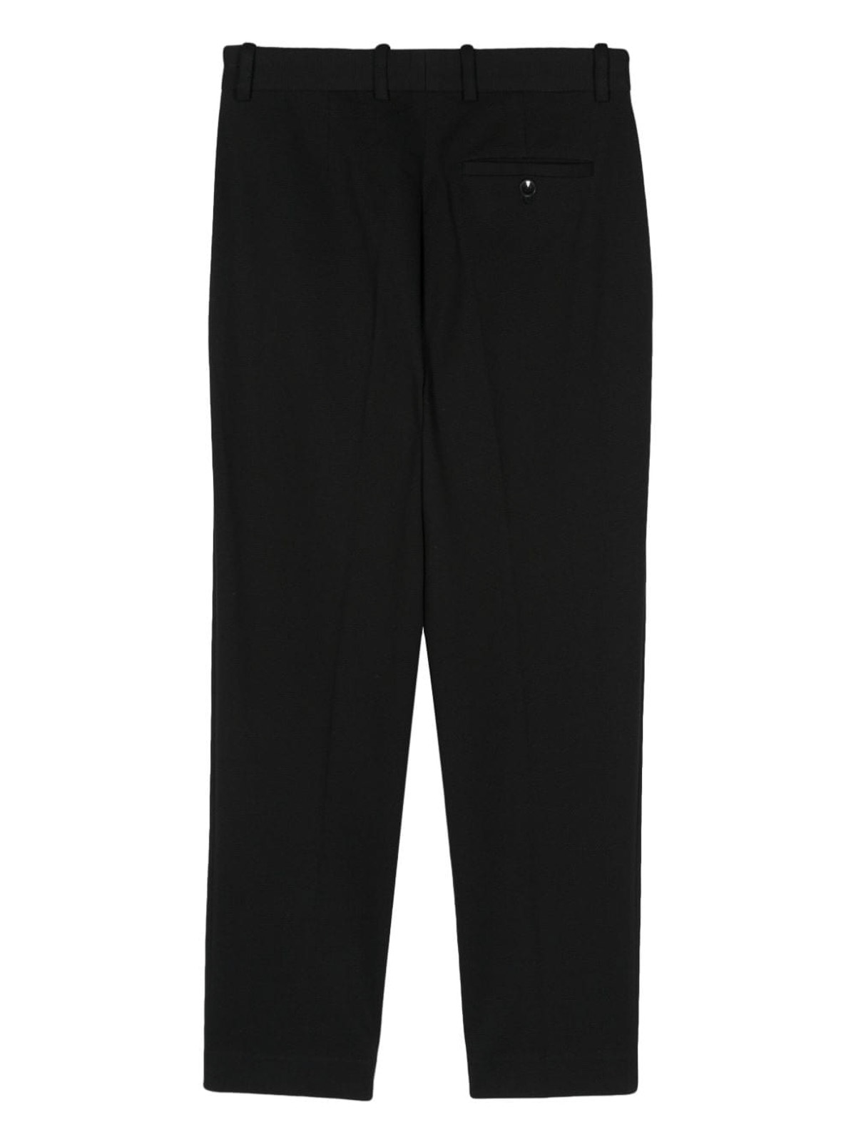 Shop Circolo 1901 Oxford Carrot Fit Trousers In Black