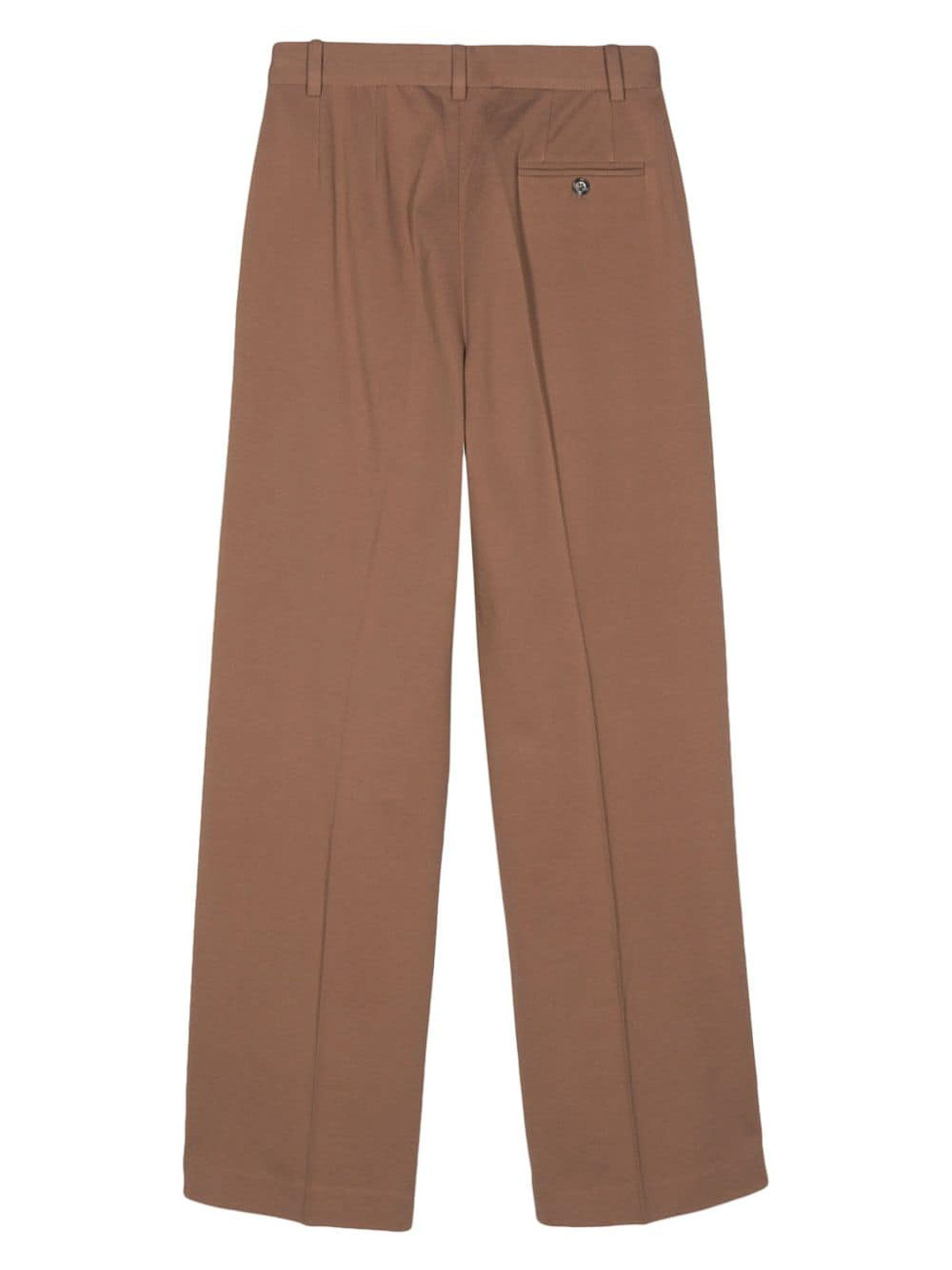 Shop Circolo 1901 Pique Trousers In Brown