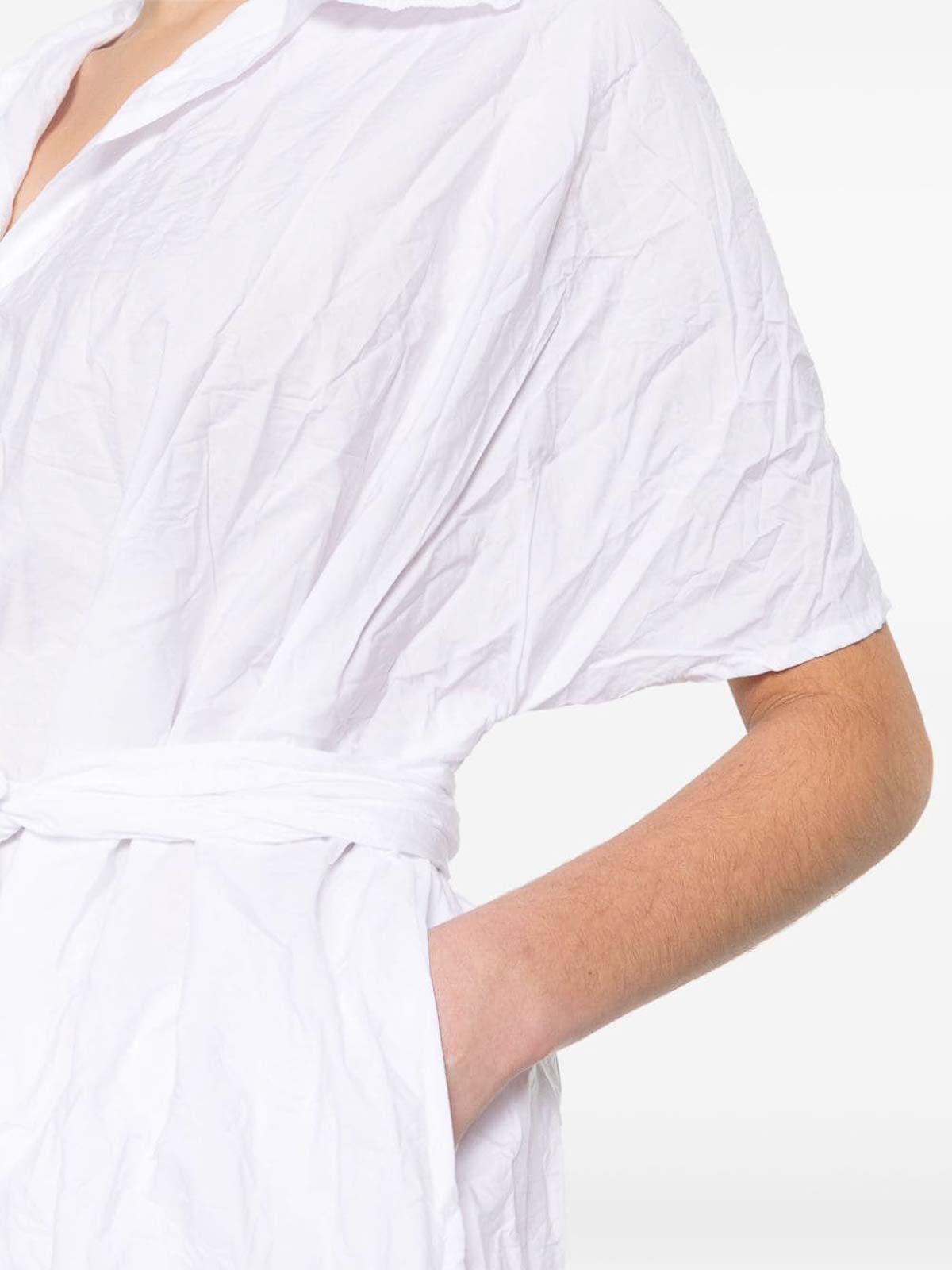 Shop Daniela Gregis Cotton Short Dress In White