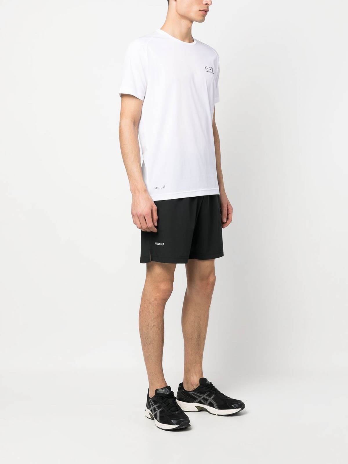 Shop Ea7 Shorts And T-shirt Set In White