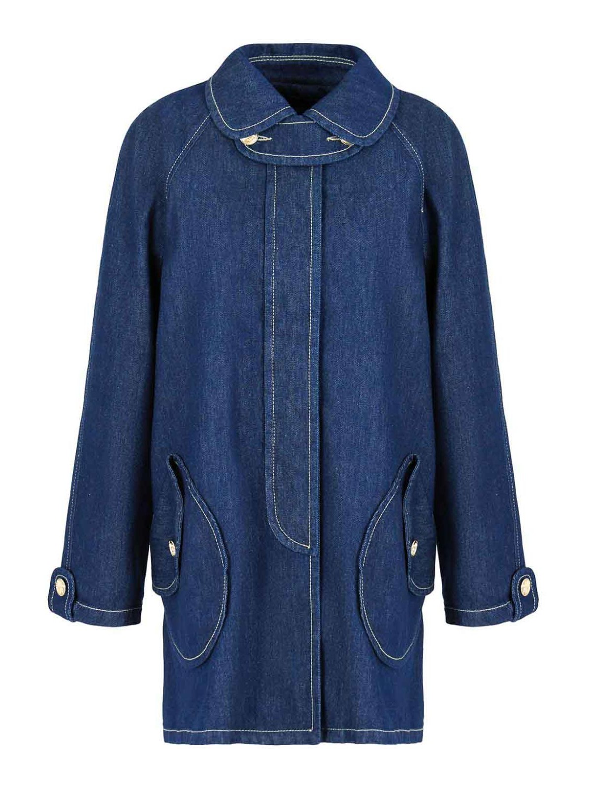 Shop Emporio Armani Denim Jacket In Blue