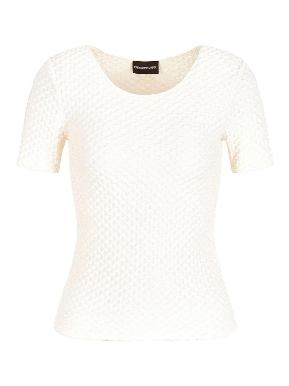 Shop Emporio Armani Top - Blanco In White