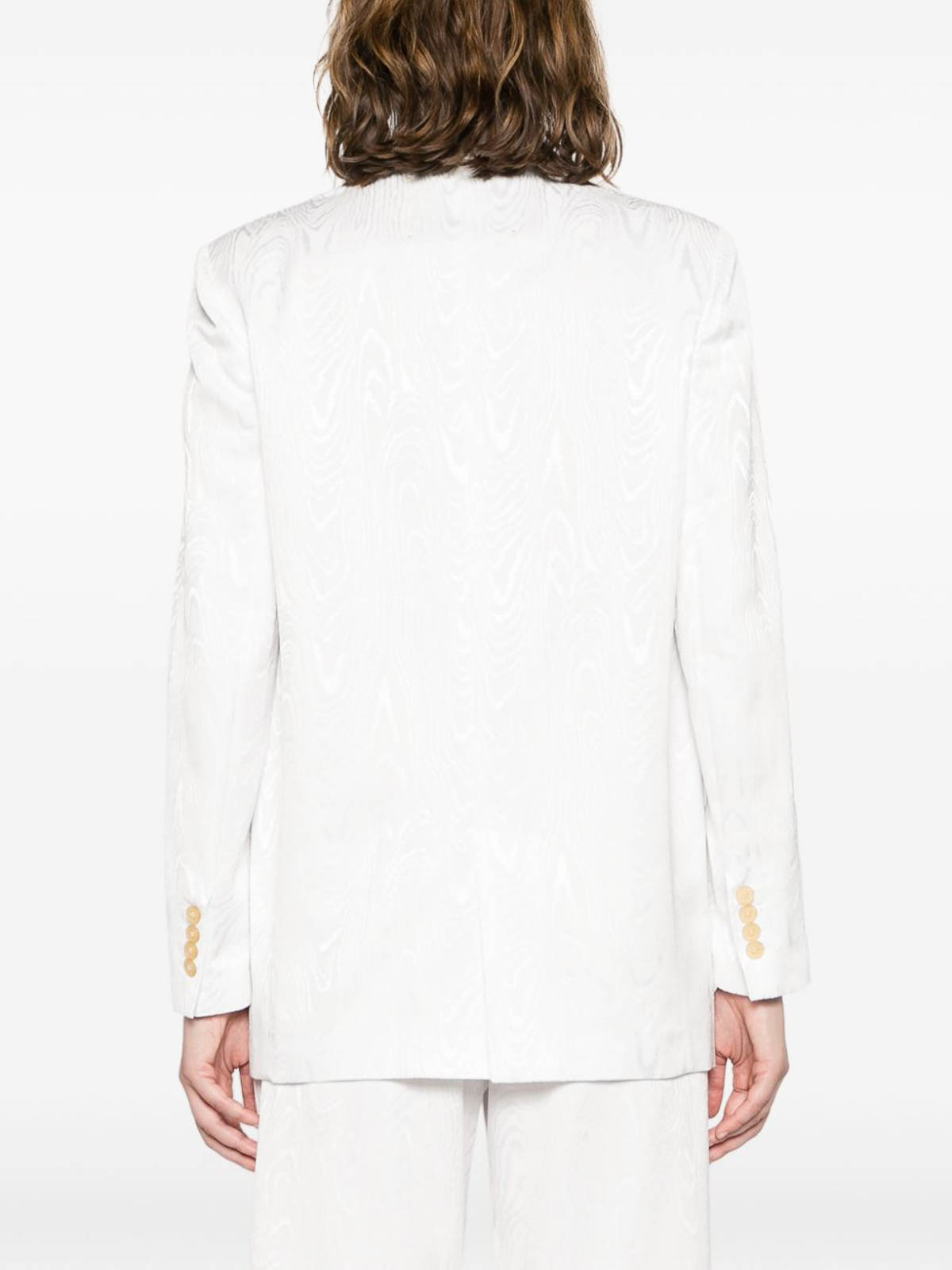 Shop Forte Forte Jacquard Jacket In White