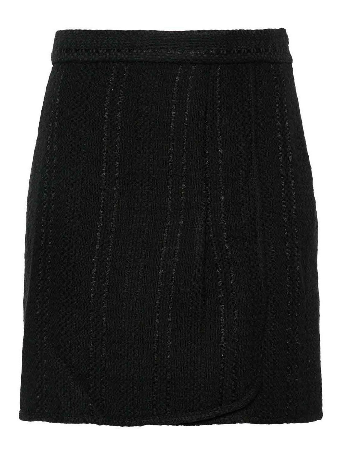 Iro Knitted Skirt In Black