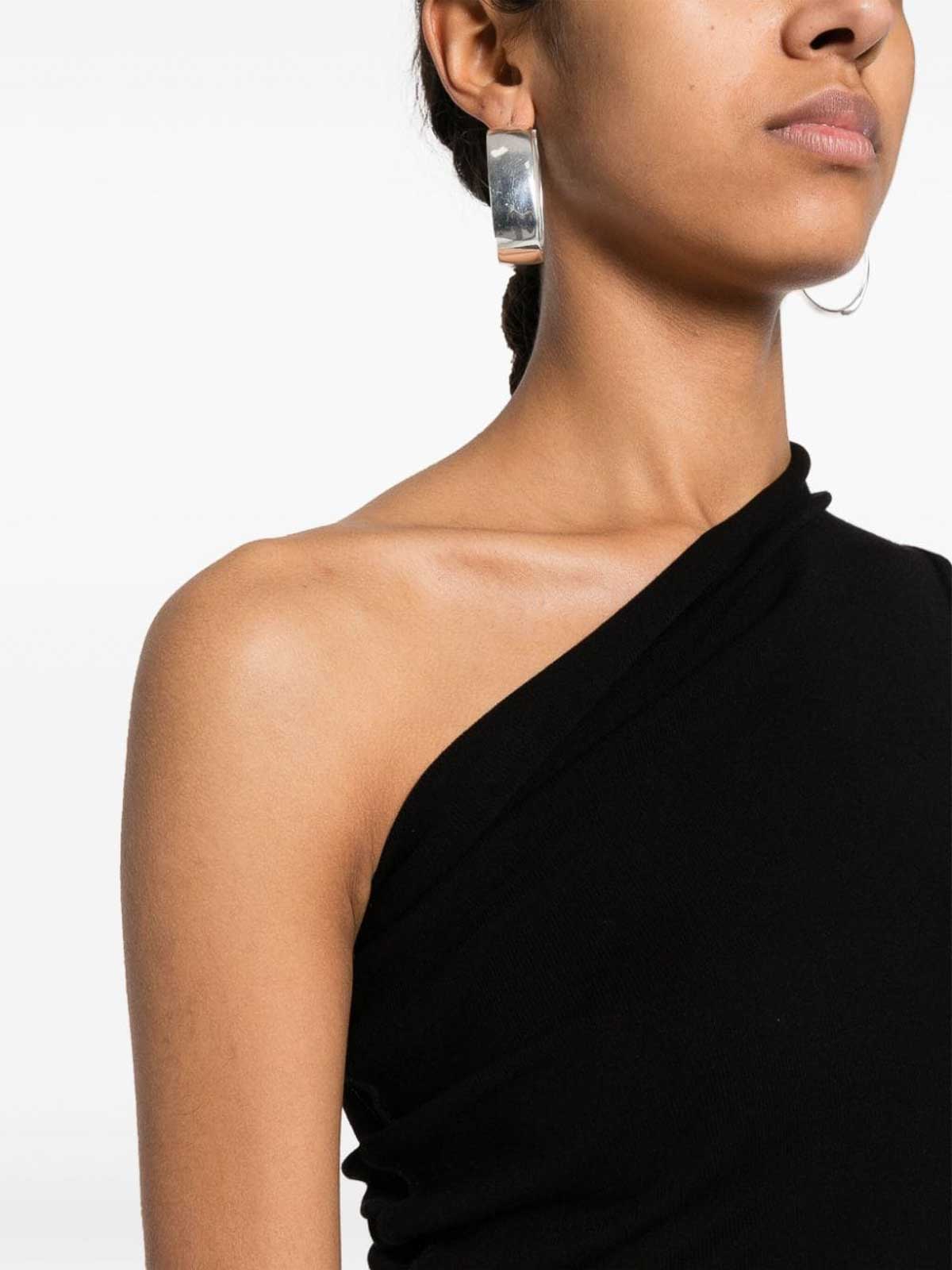 Shop Rick Owens One-shoulder Long Dress In Black