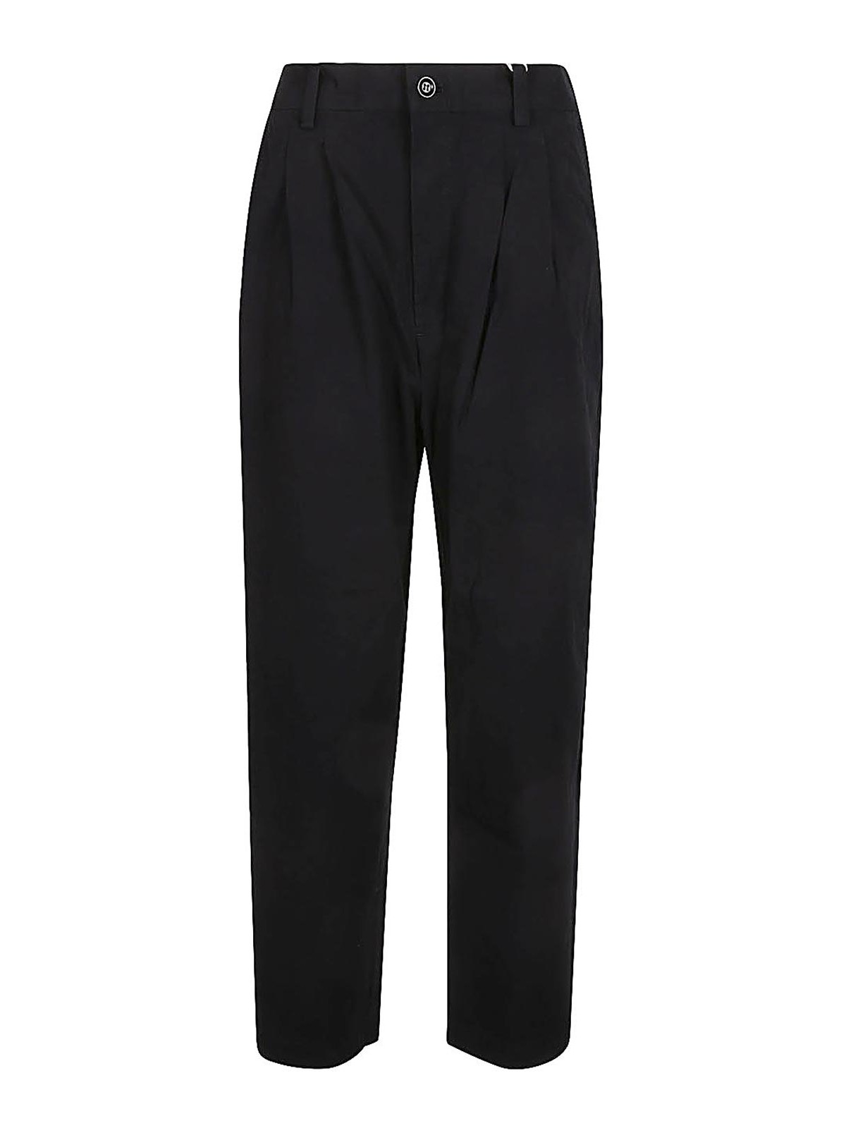 Shop Sarahwear Cotton Trousers In Black