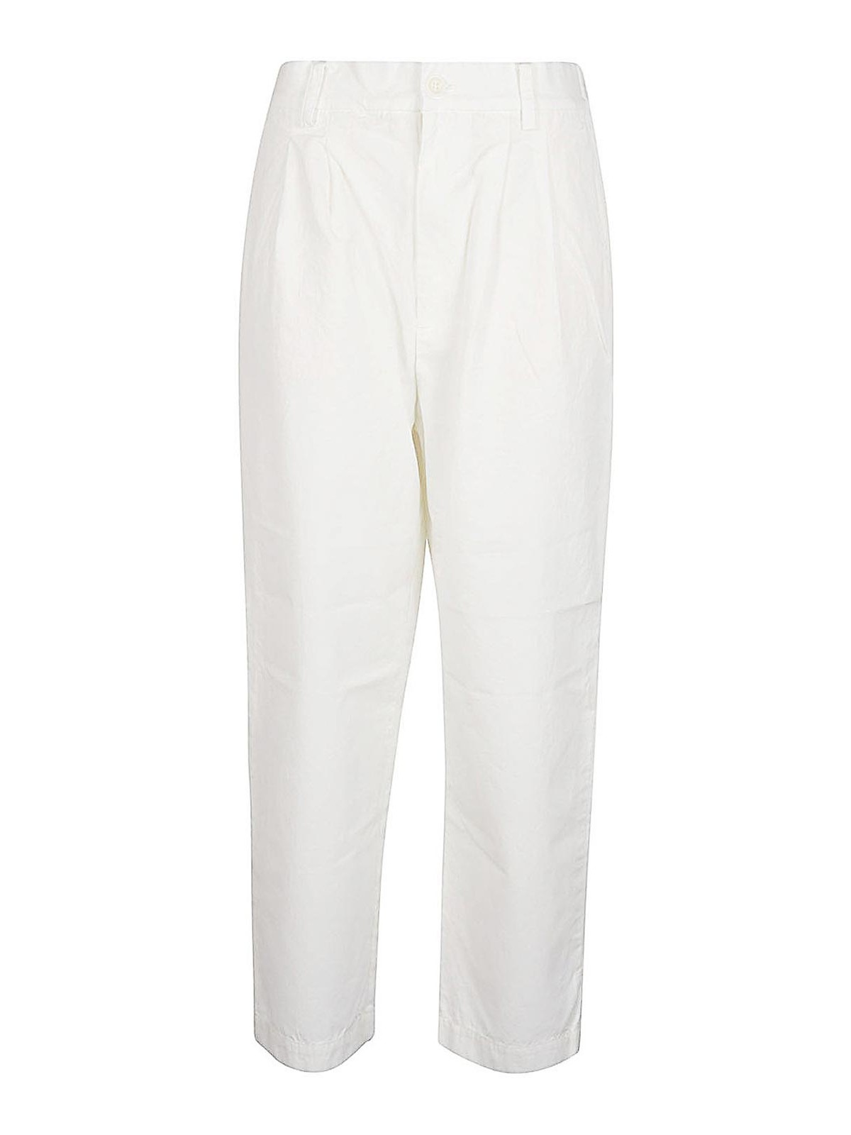 Shop Sarahwear Cotton Trousers In White