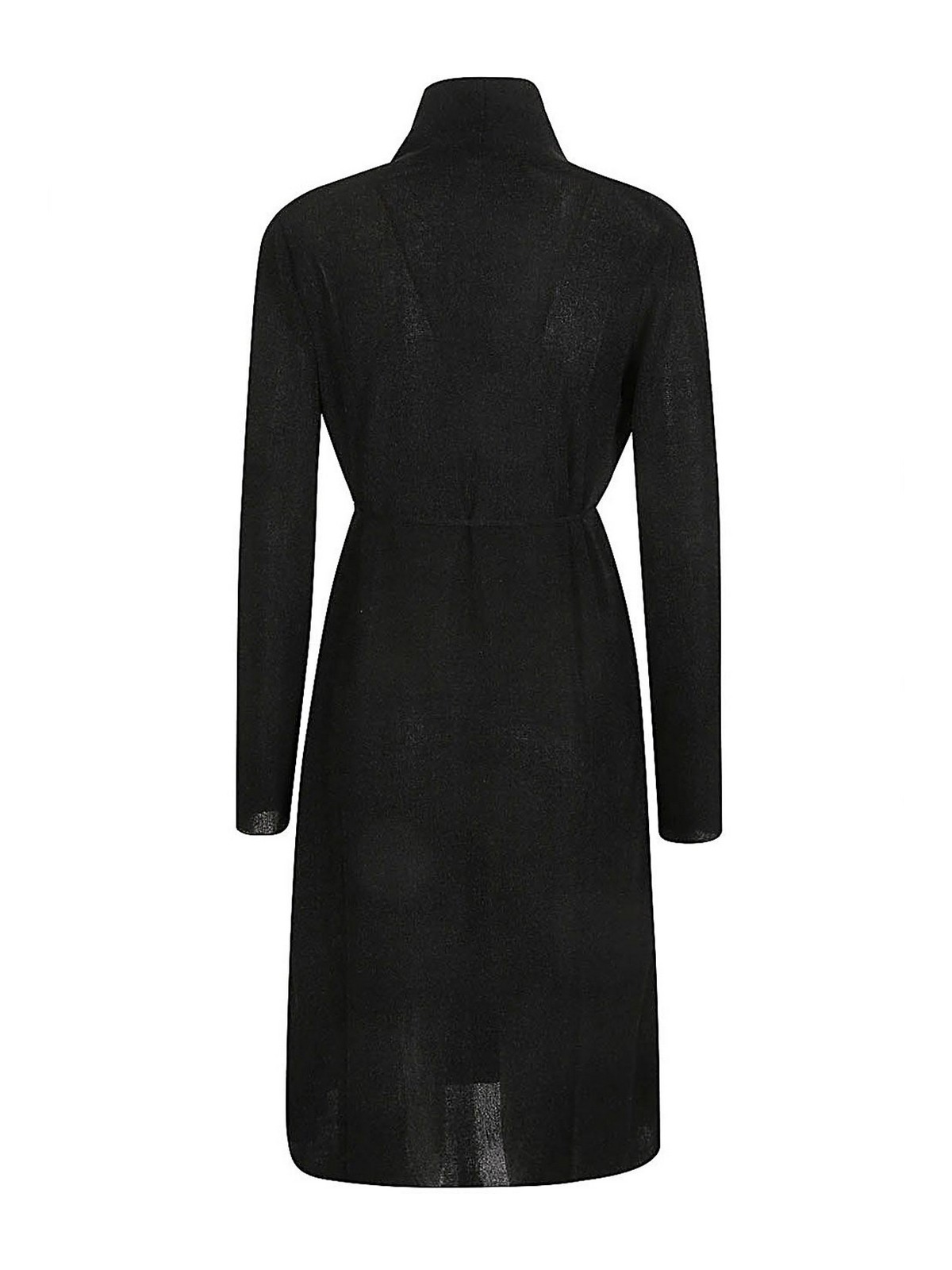 Shop Siyu Belted Midi Dress In Black