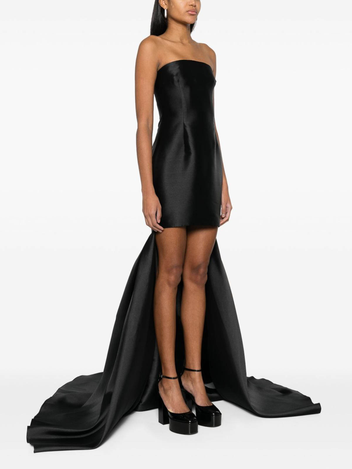 Shop Solace London The Neva Mini Dress In Black
