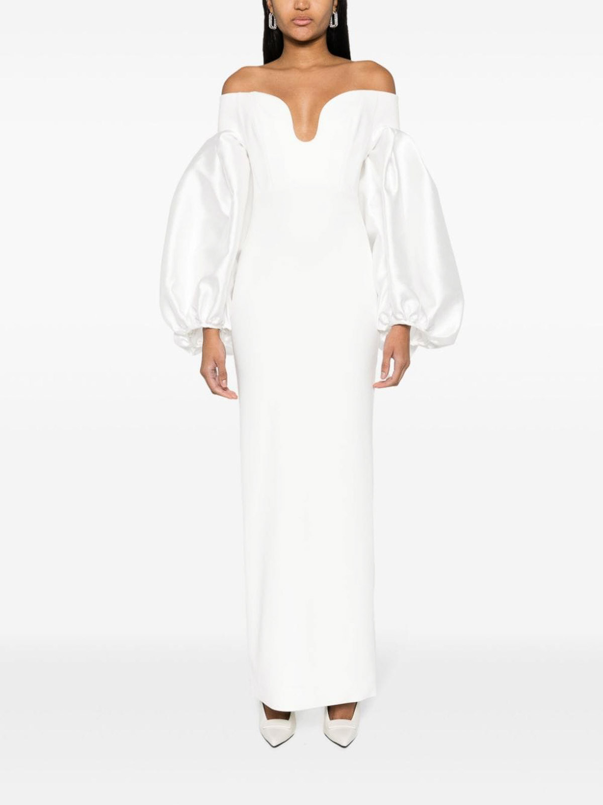 Shop Solace London The Mora Maxi Dress In White