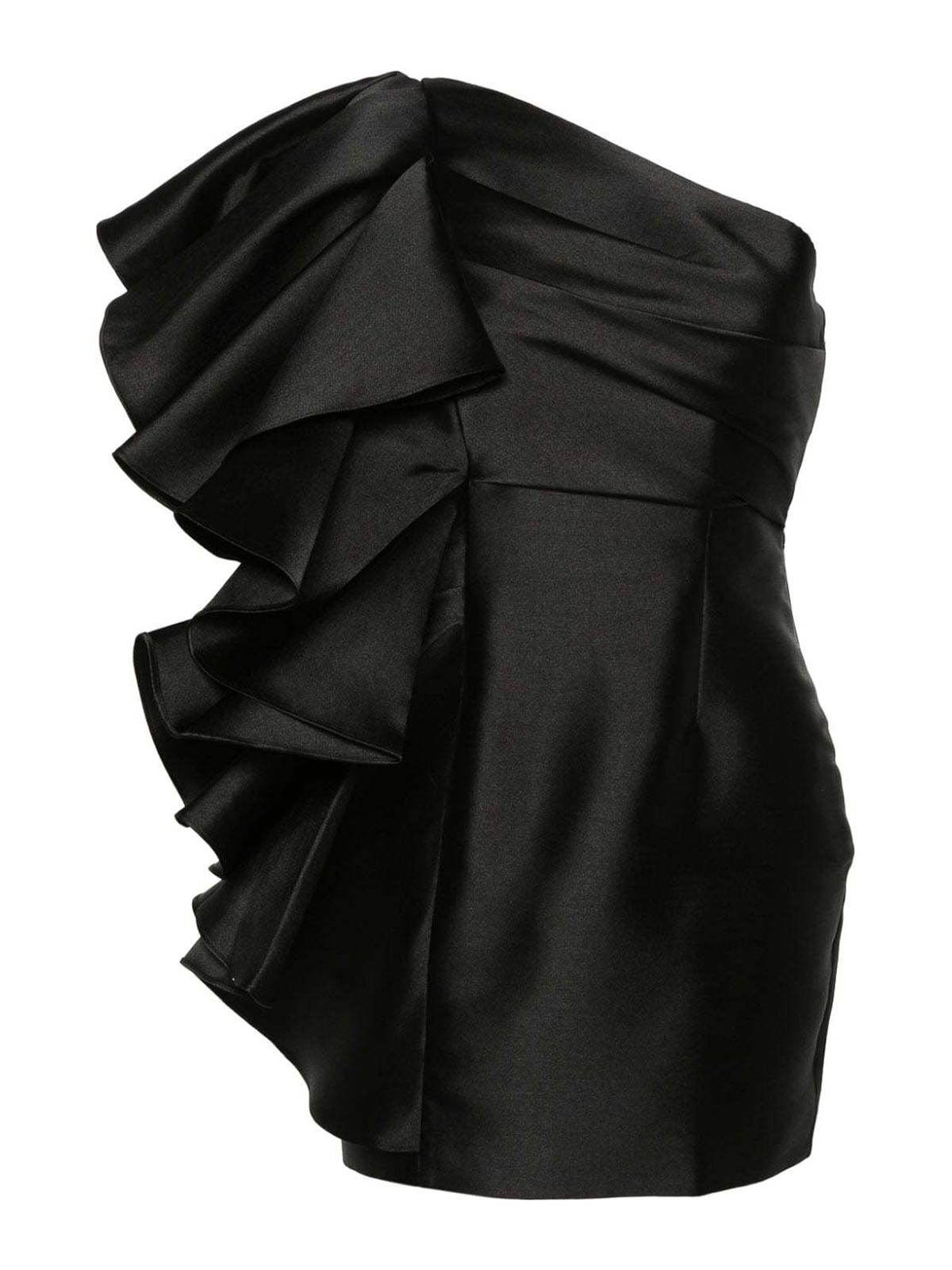 Shop Solace London The Rio Mini Dress In Black