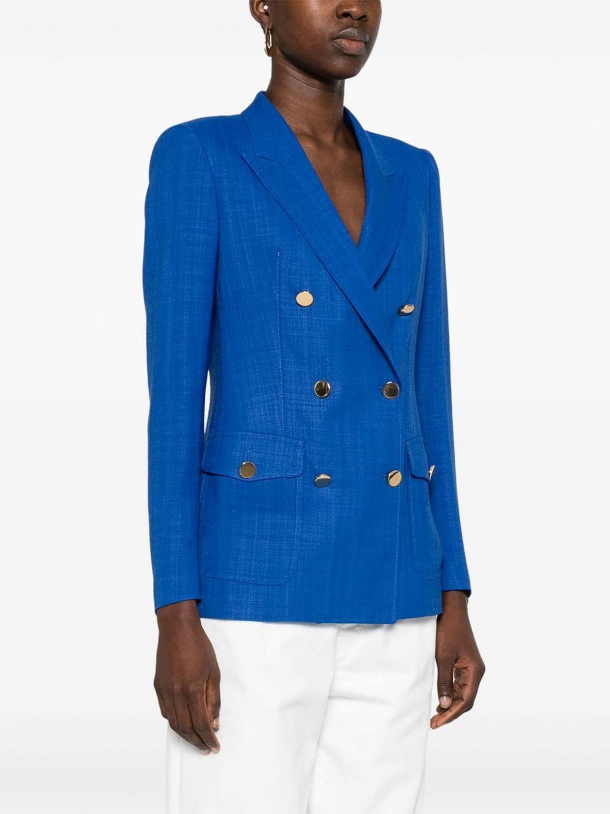 Shop Tagliatore Double-breasted Jacket In Blue