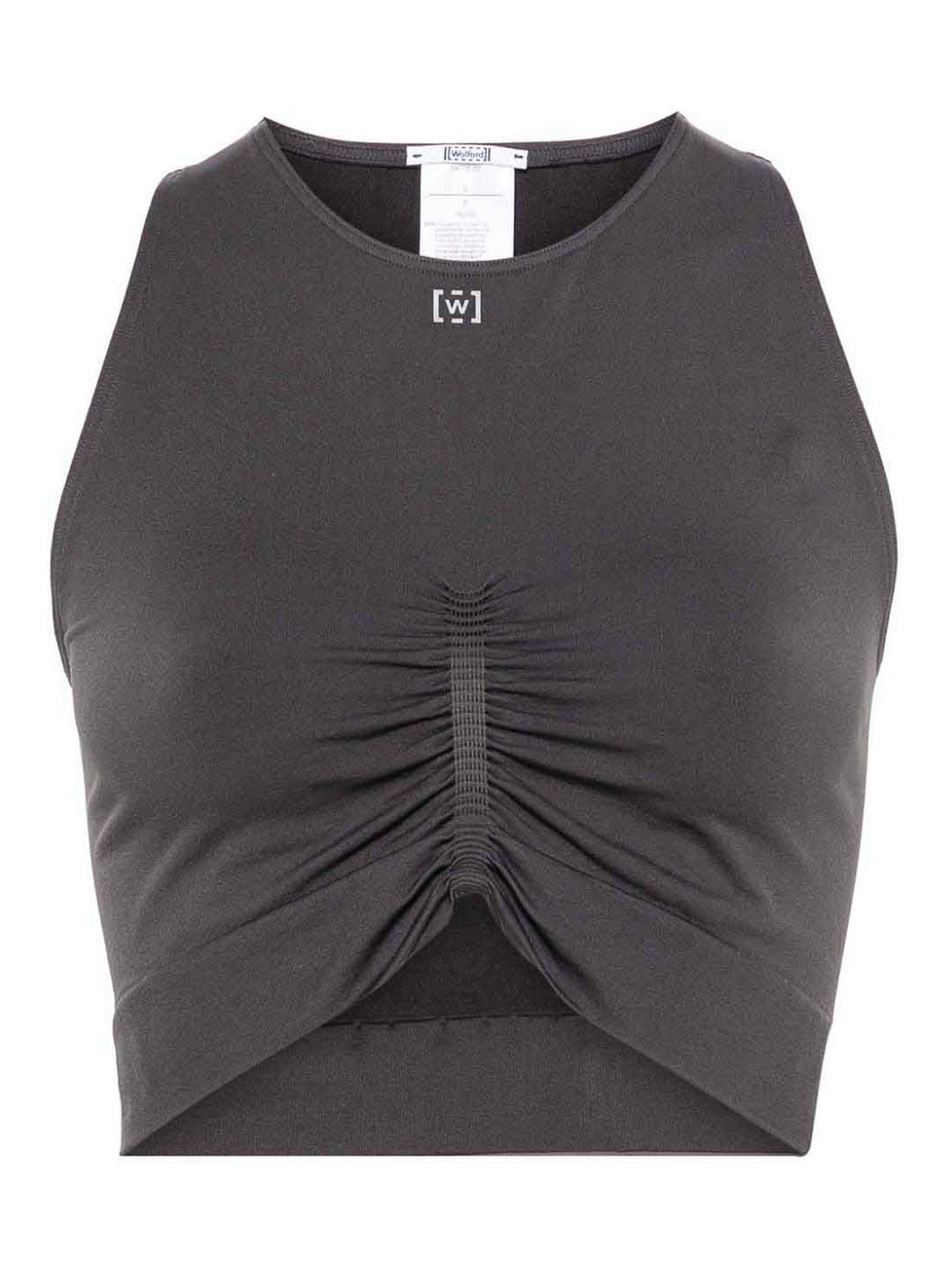 Shop Wolford Top - Gris In Grey