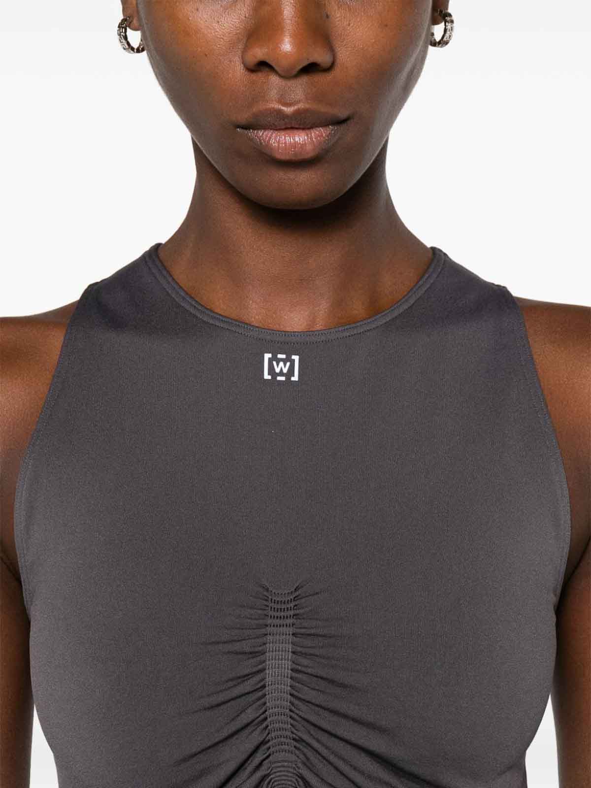 Shop Wolford Top - Gris In Grey