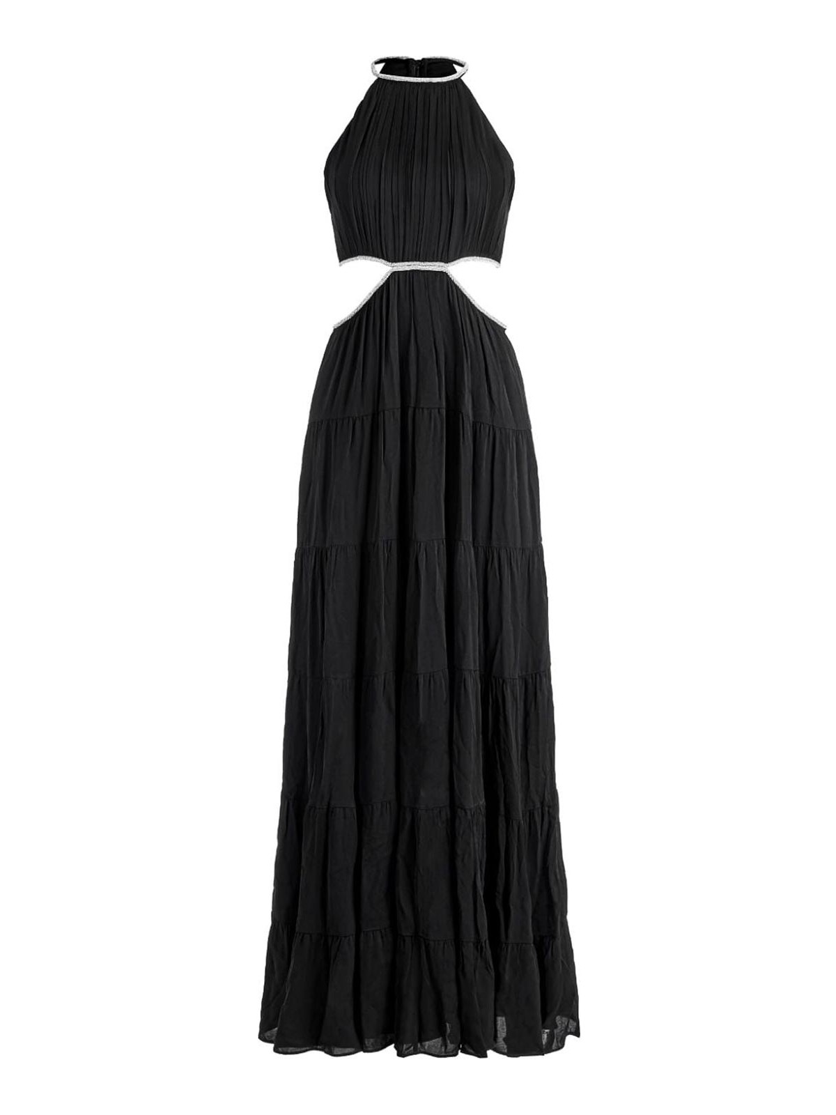 Alice And Olivia Myrtice Long Dress In Black
