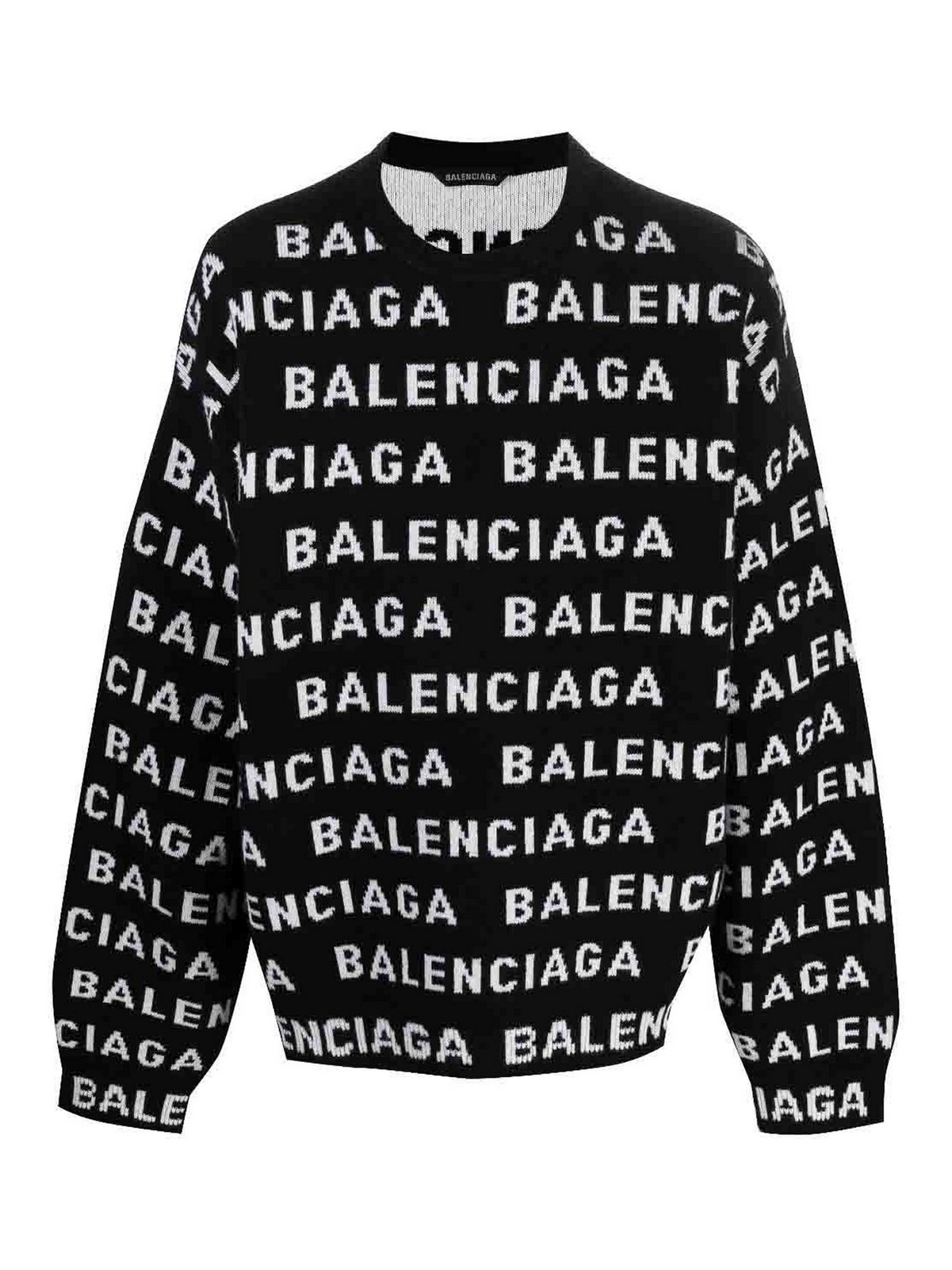 Shop Balenciaga Suéter Cuello Redondo - Negro In Black