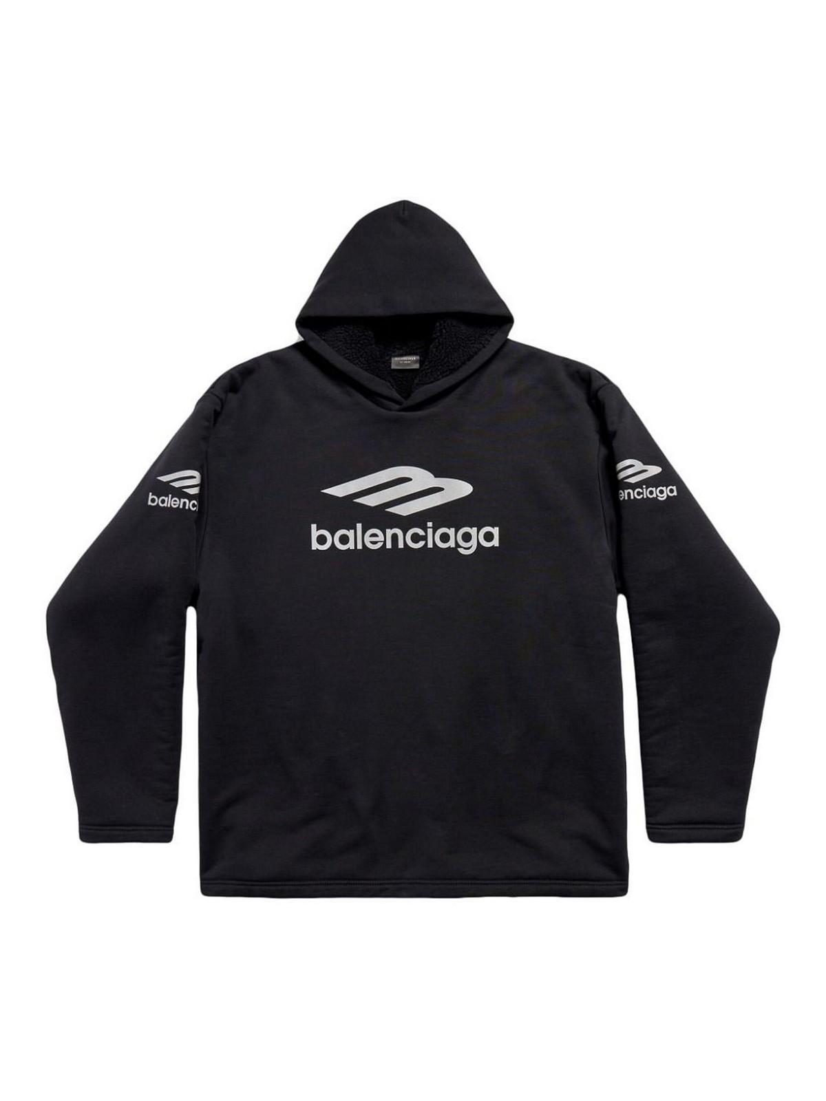 BALENCIAGA 3B SPORTS ICON WATER REPELLENT COTTON HOODIE 