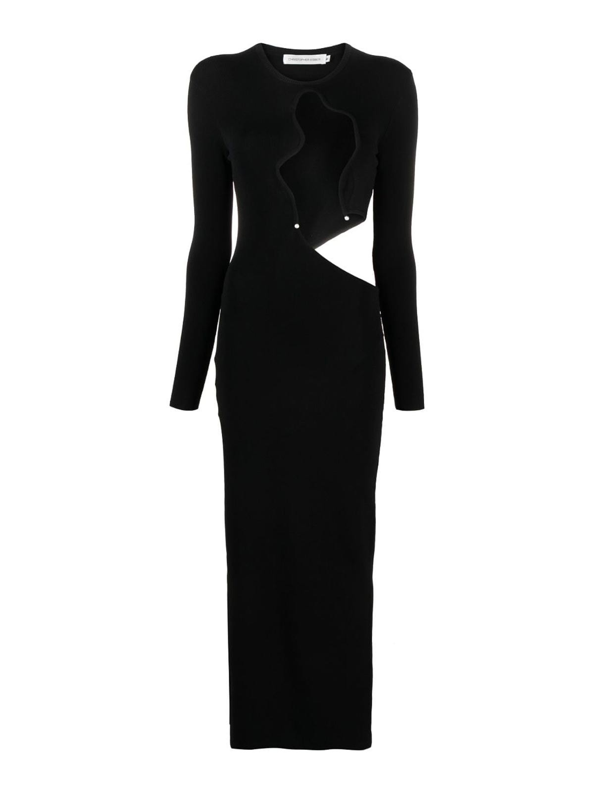 Shop Christopher Esber Vestido De Noche - Negro In Black