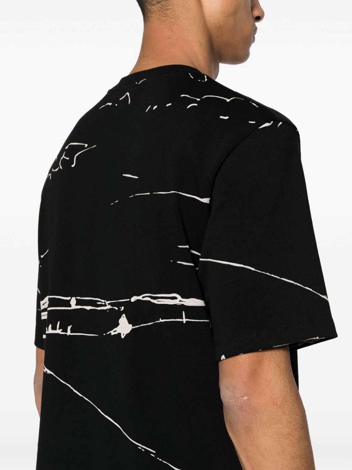 Shop Armani Collezioni Camiseta - Negro In Black