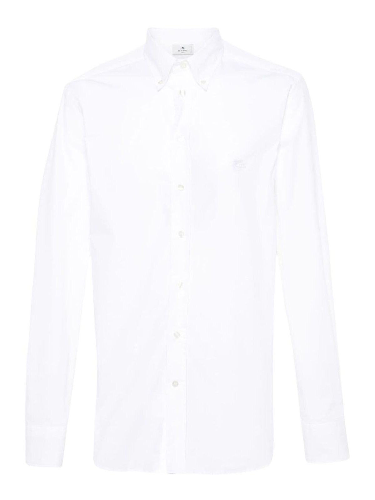 Etro Logo Cotton Shirt In White